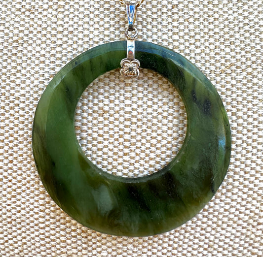 Australian Cowell Jade Circle Of Life pendant