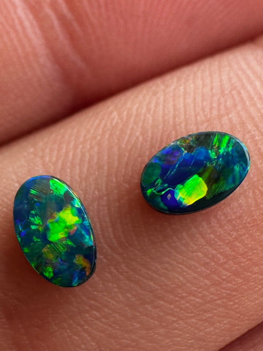 Opal Essence Opal doublet pair