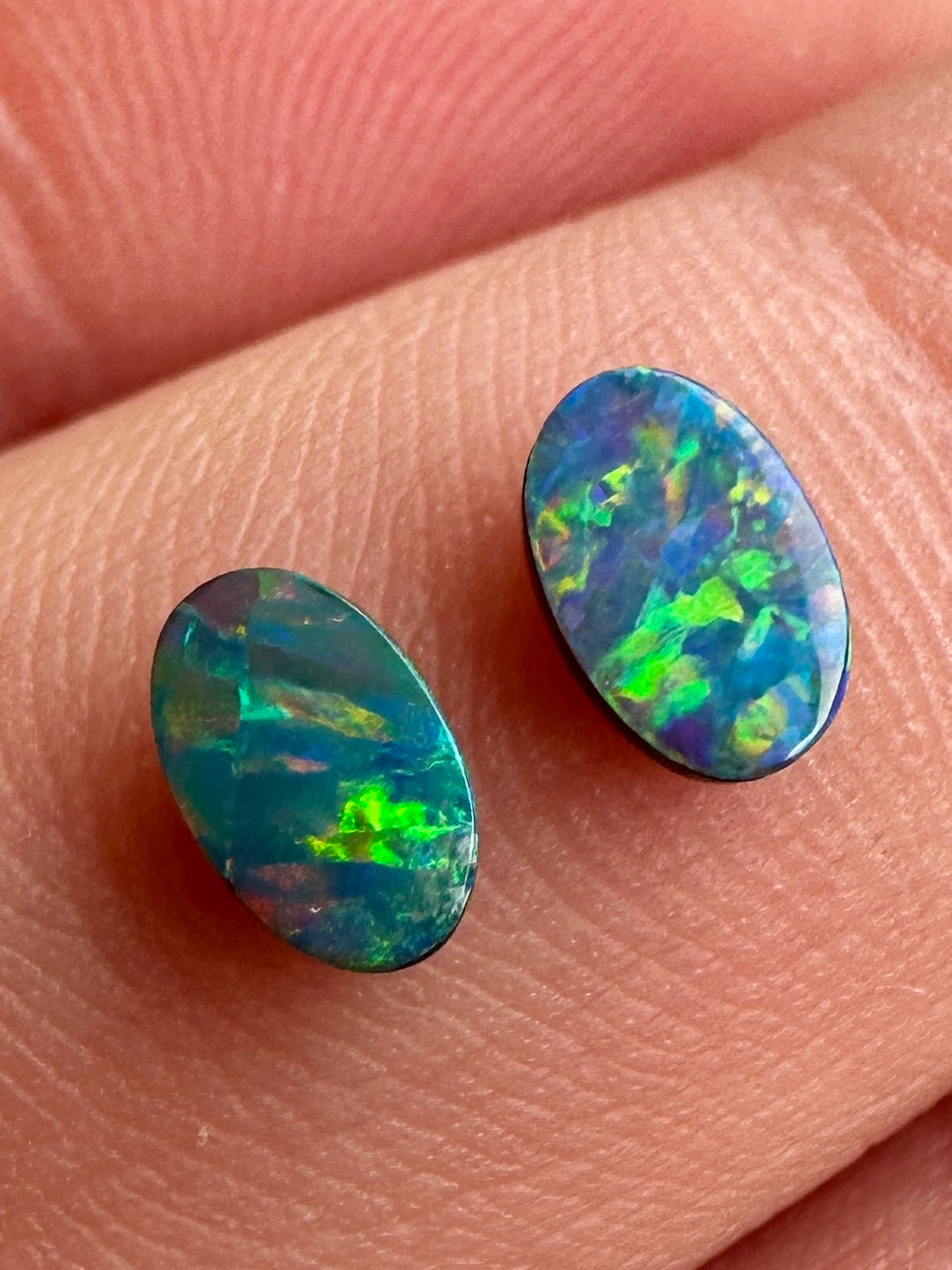 Opal Essence Opal doublet pair