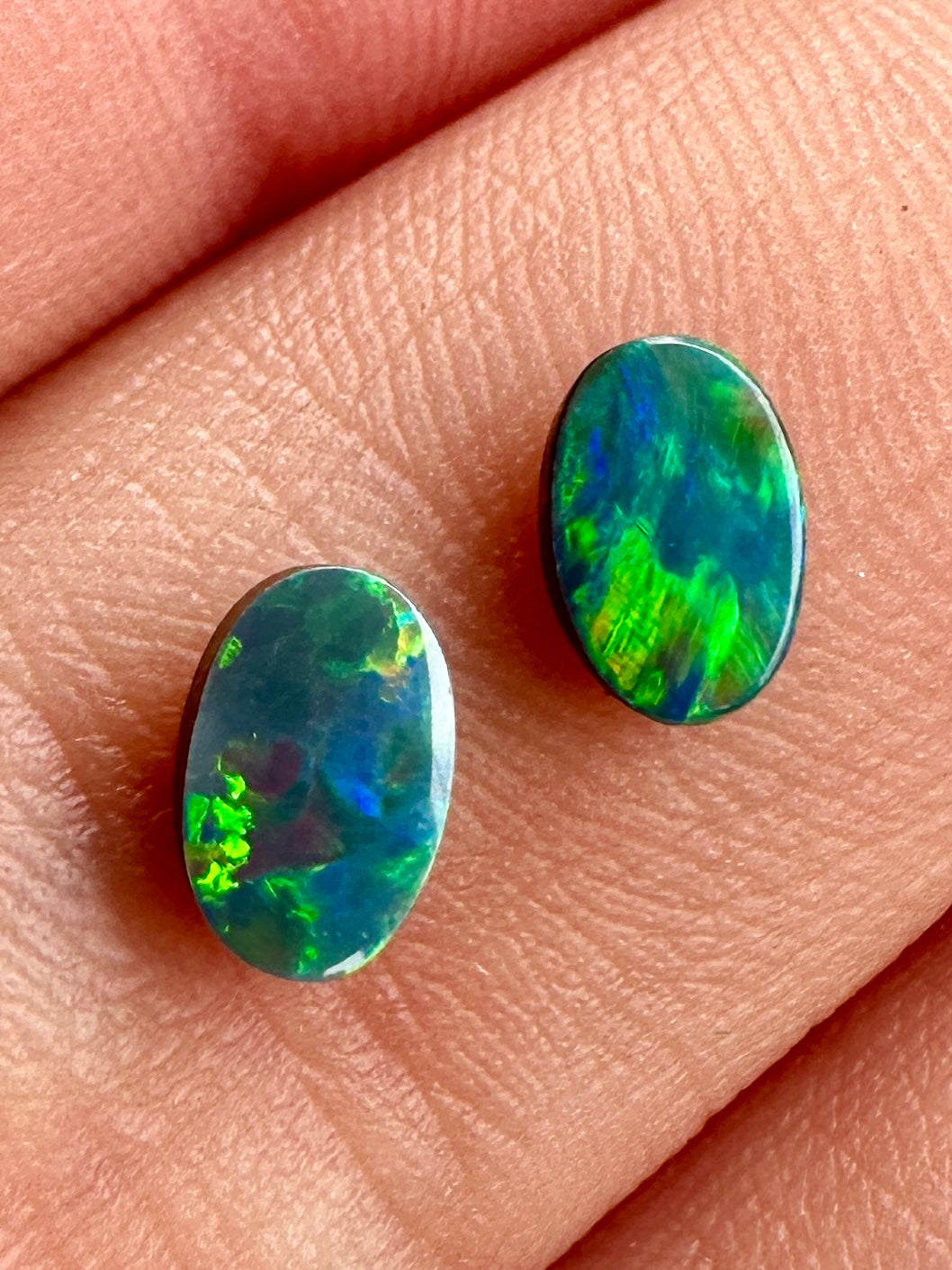 Opal Essence Opal doublet pair