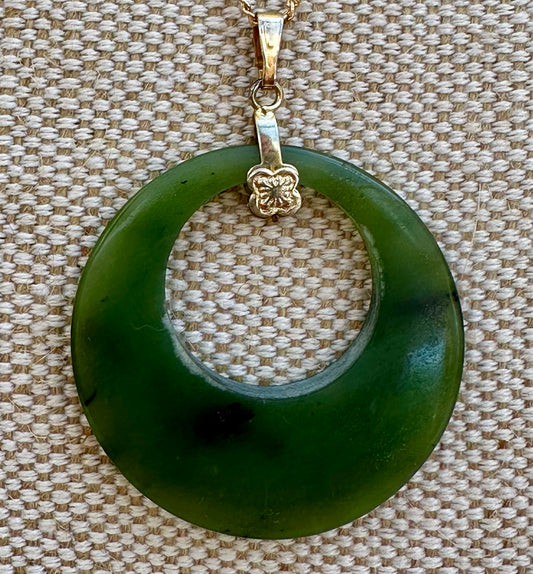 Australian Cowell Jade Circle Of Life pendant