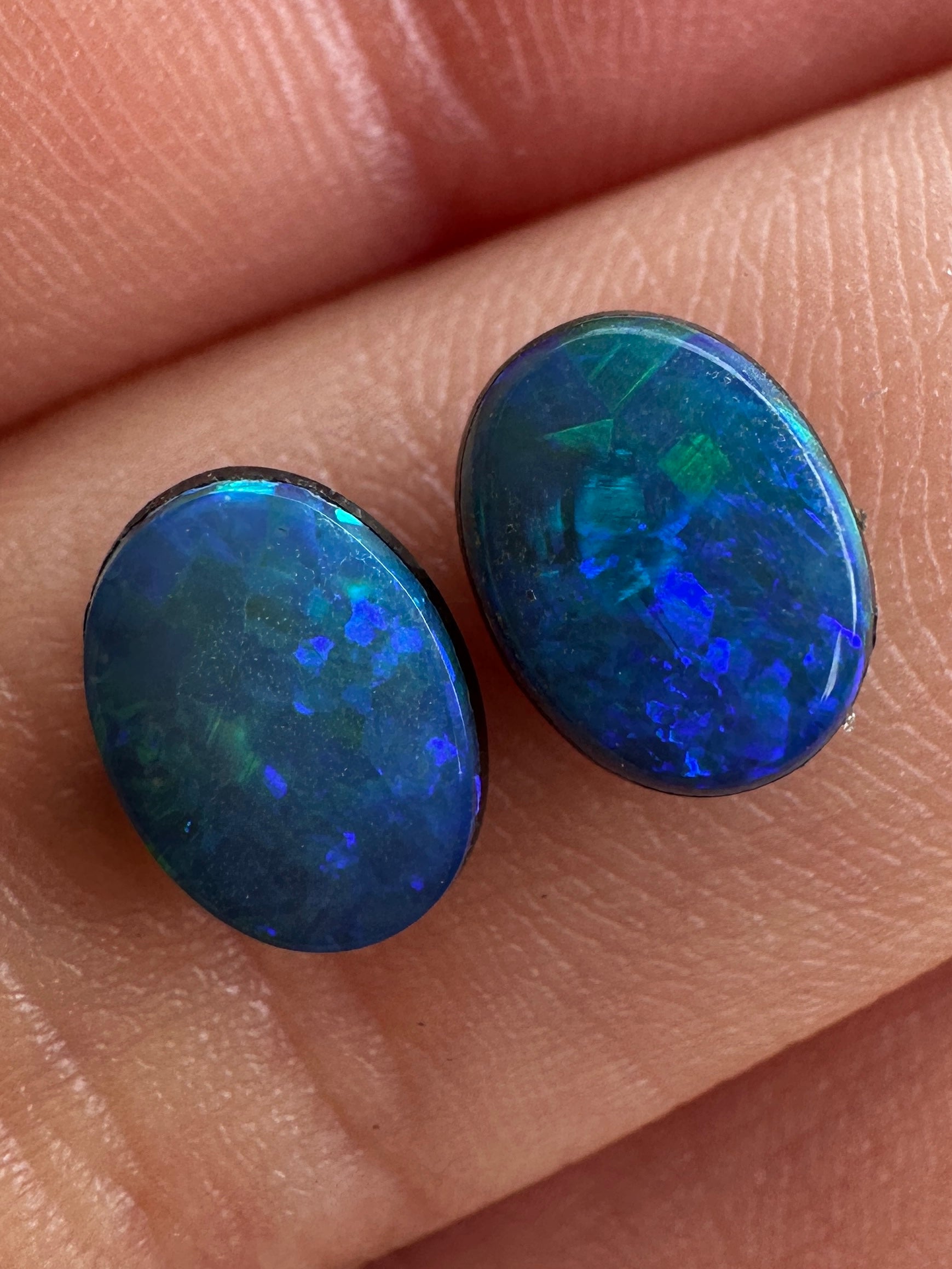 Opal Essence Opal doublet pair