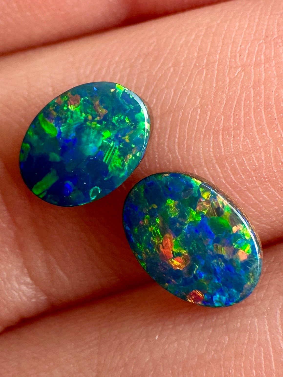 Opal Essence Opal Doublet Pair