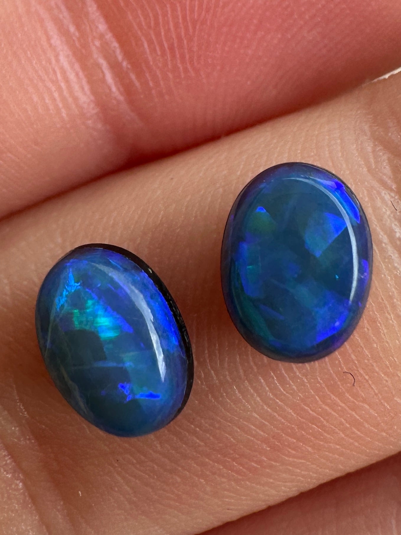 Opal Essence Opal doublet pair