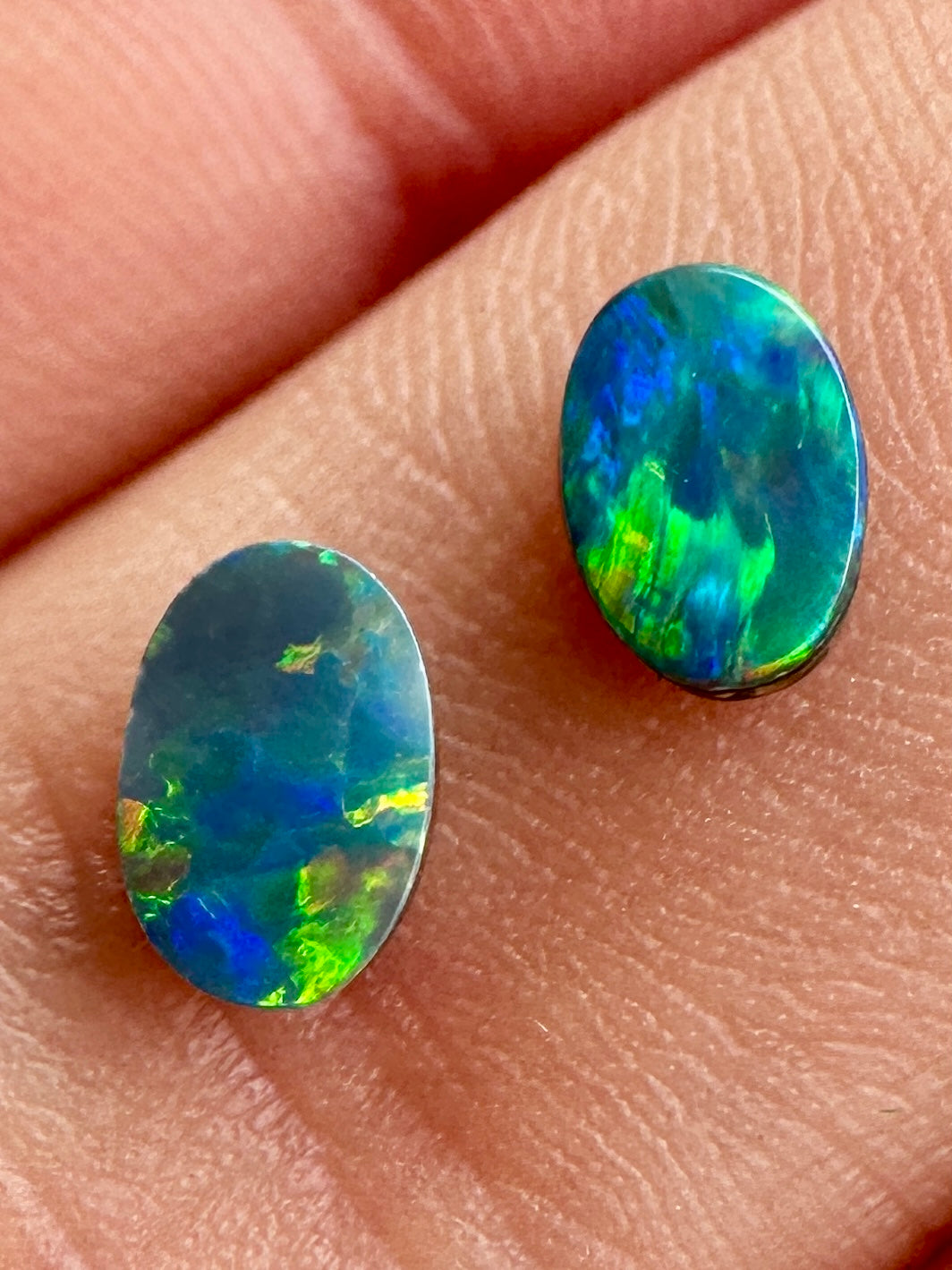 Opal Essence Opal doublet pair