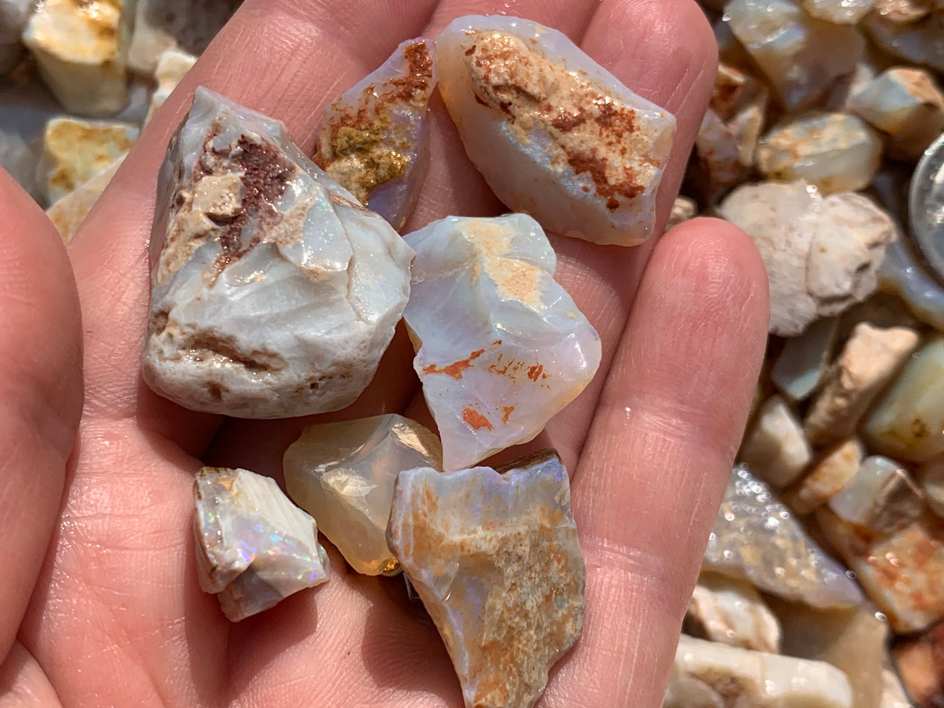 Australian opal Lambina Rough opal 20 ounce Parcel