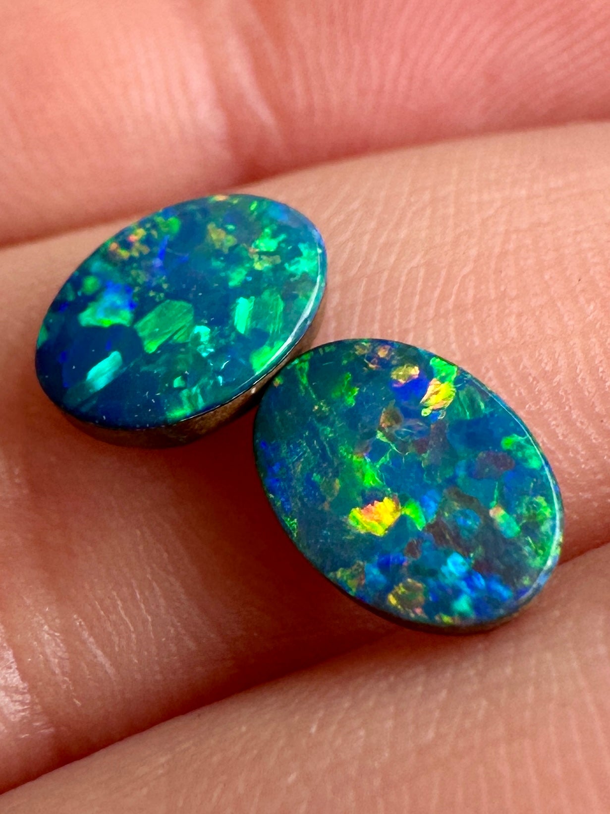 Opal Essence Opal Doublet Pair