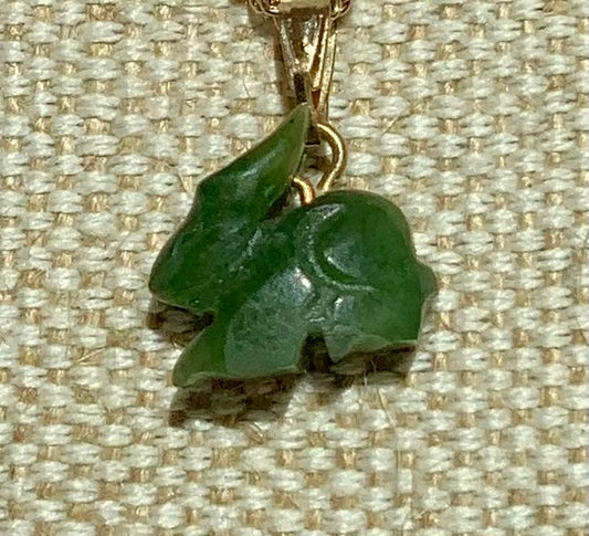 green nephrite jade rabbit