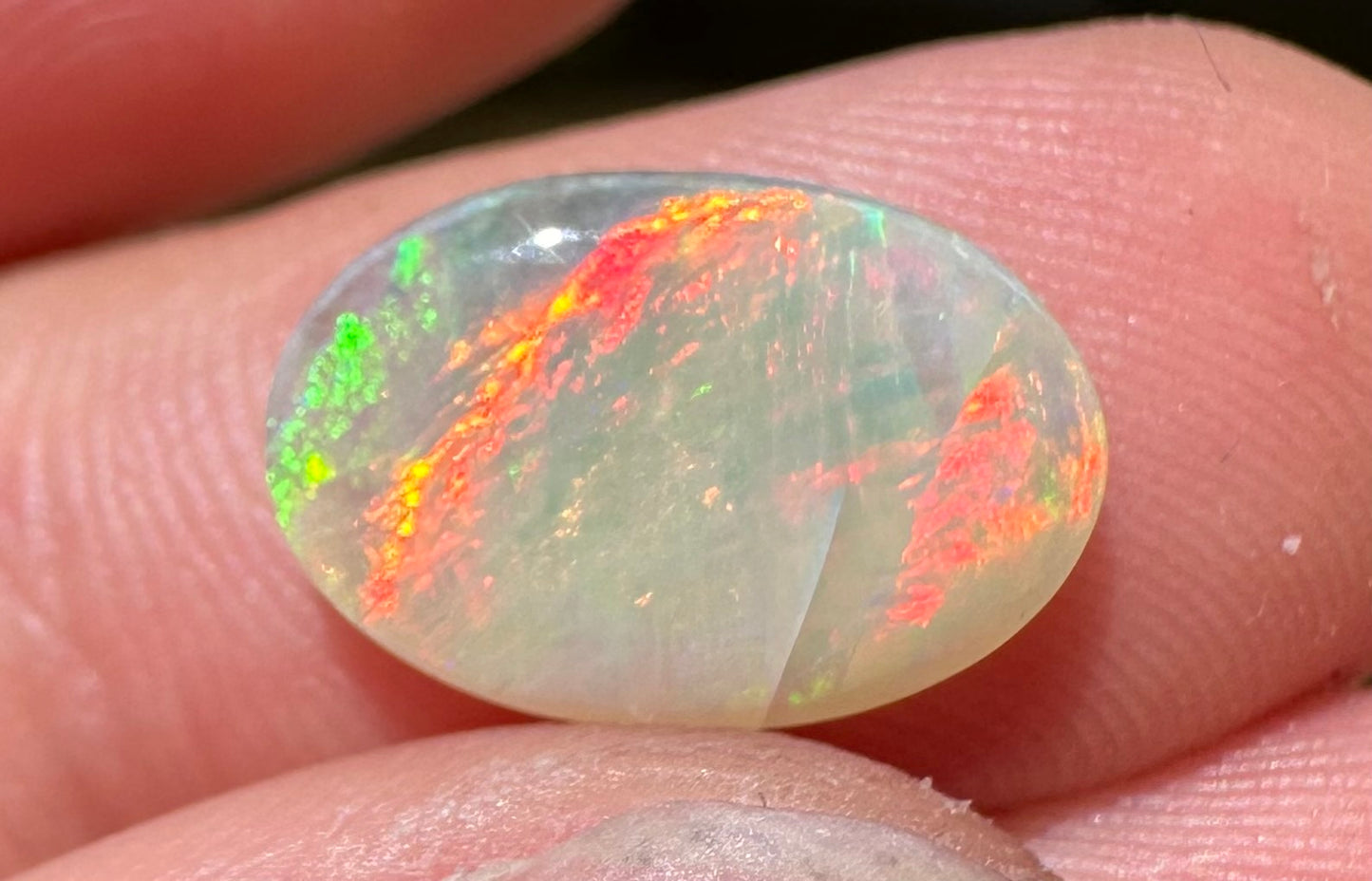 Australian Lightning Ridge unset pendant or ring opal 1.5 ct
