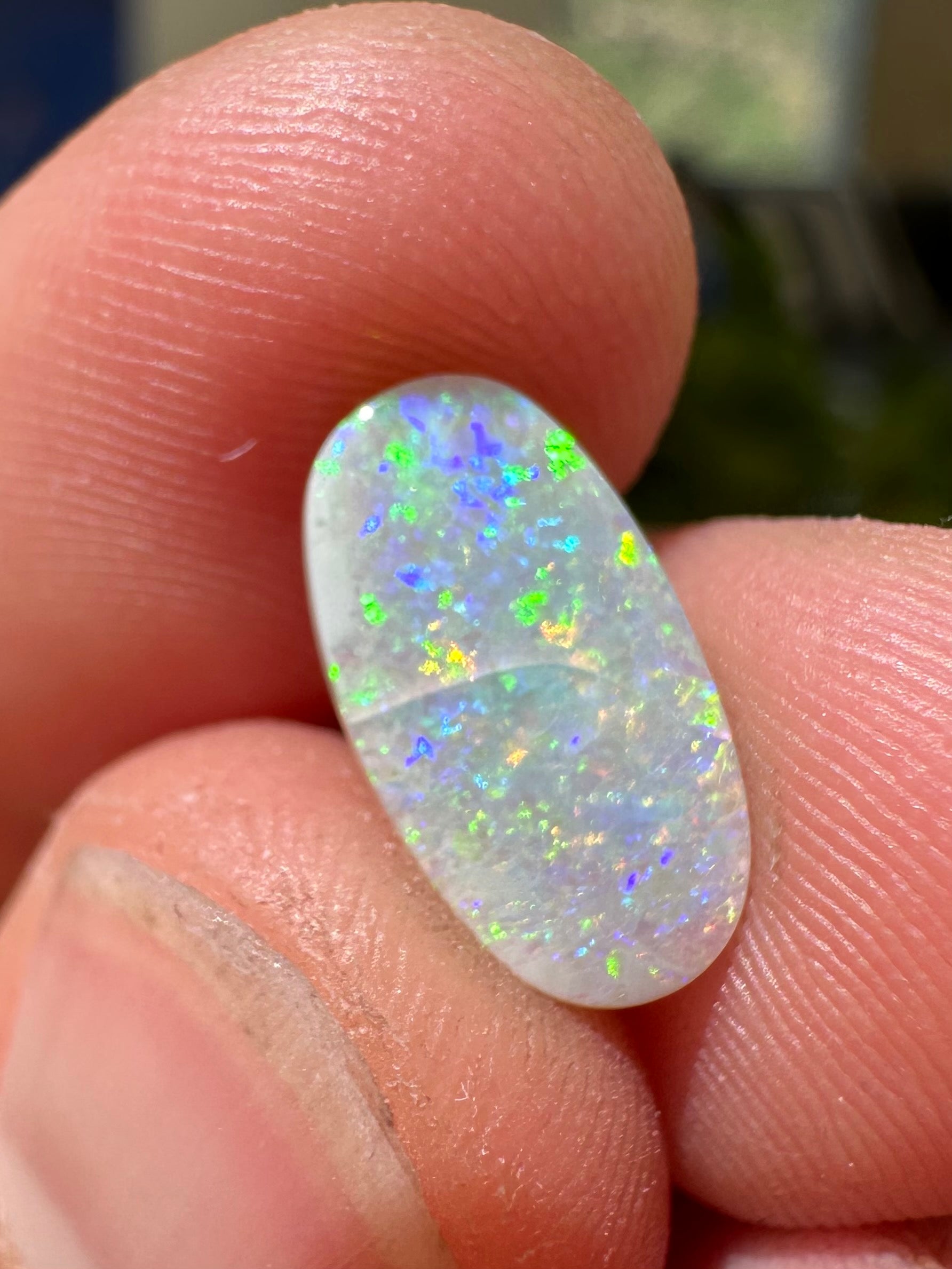Australian Lightning Ridge Unset pendant or ring opal 1.5 ct