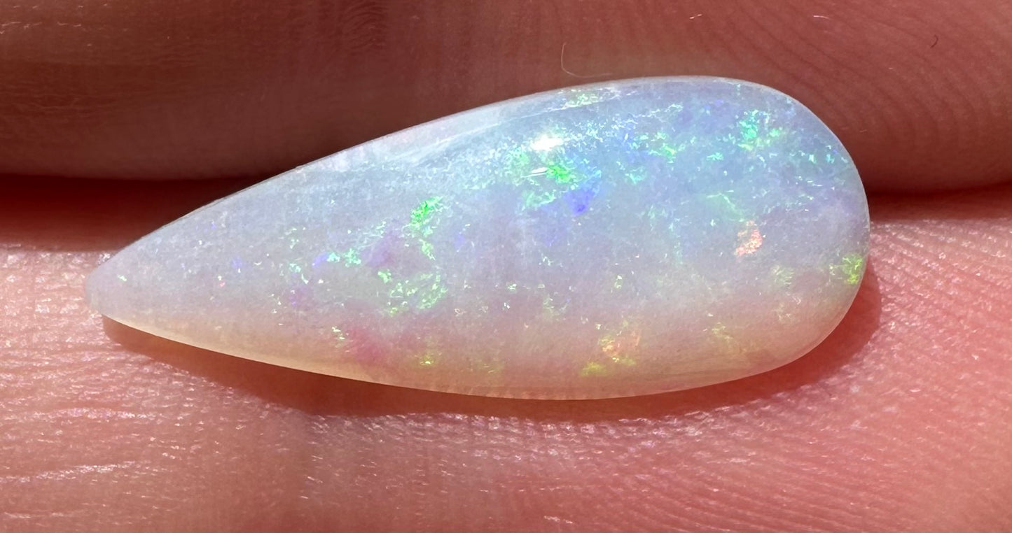 Australian Lightning Ridge multicolored unset pendant or ring opal 2.5ct