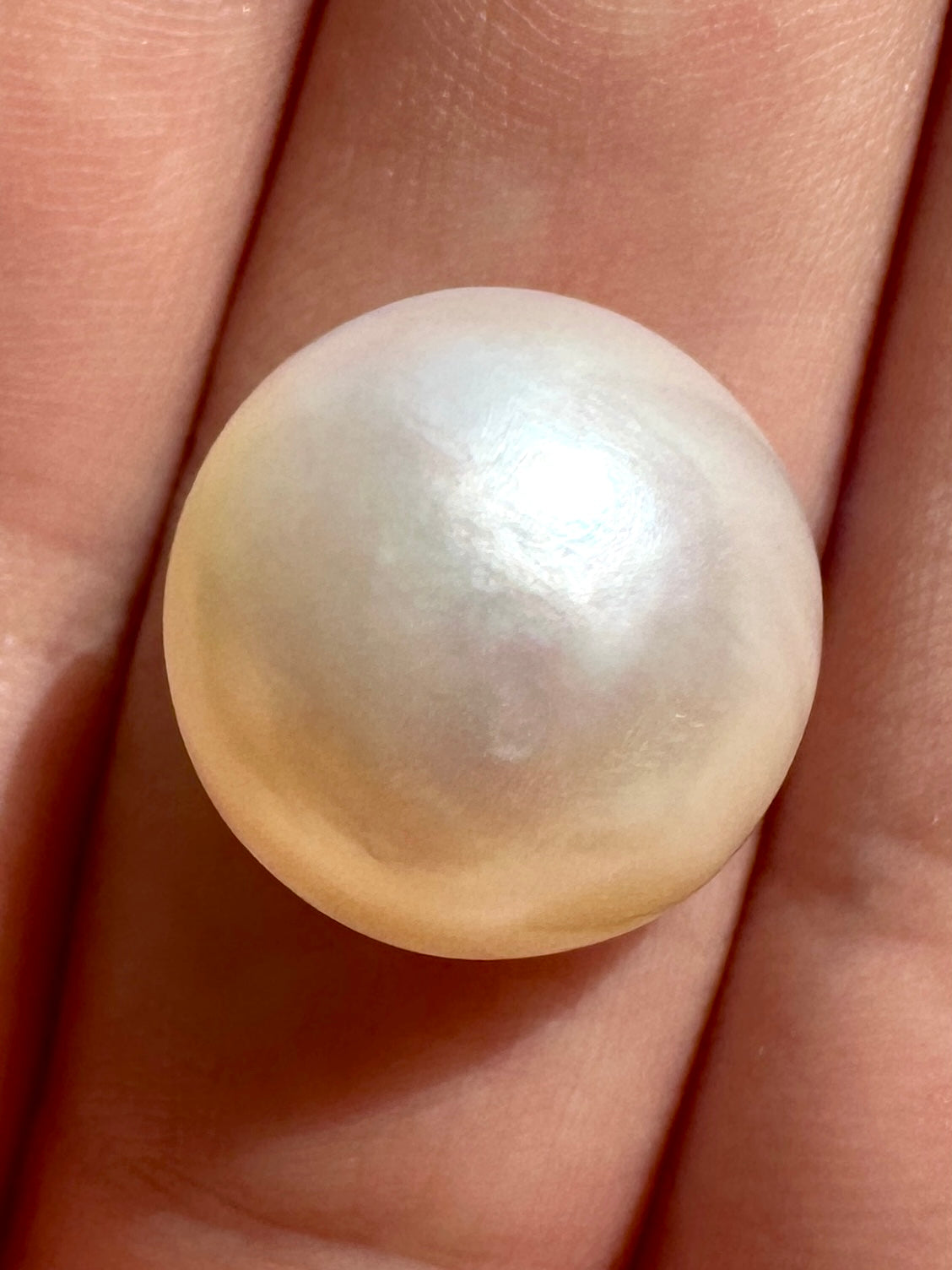 Australian white and cream Mabe Pearl unset pendant or ring or bracelet or earrings 11.085 cts