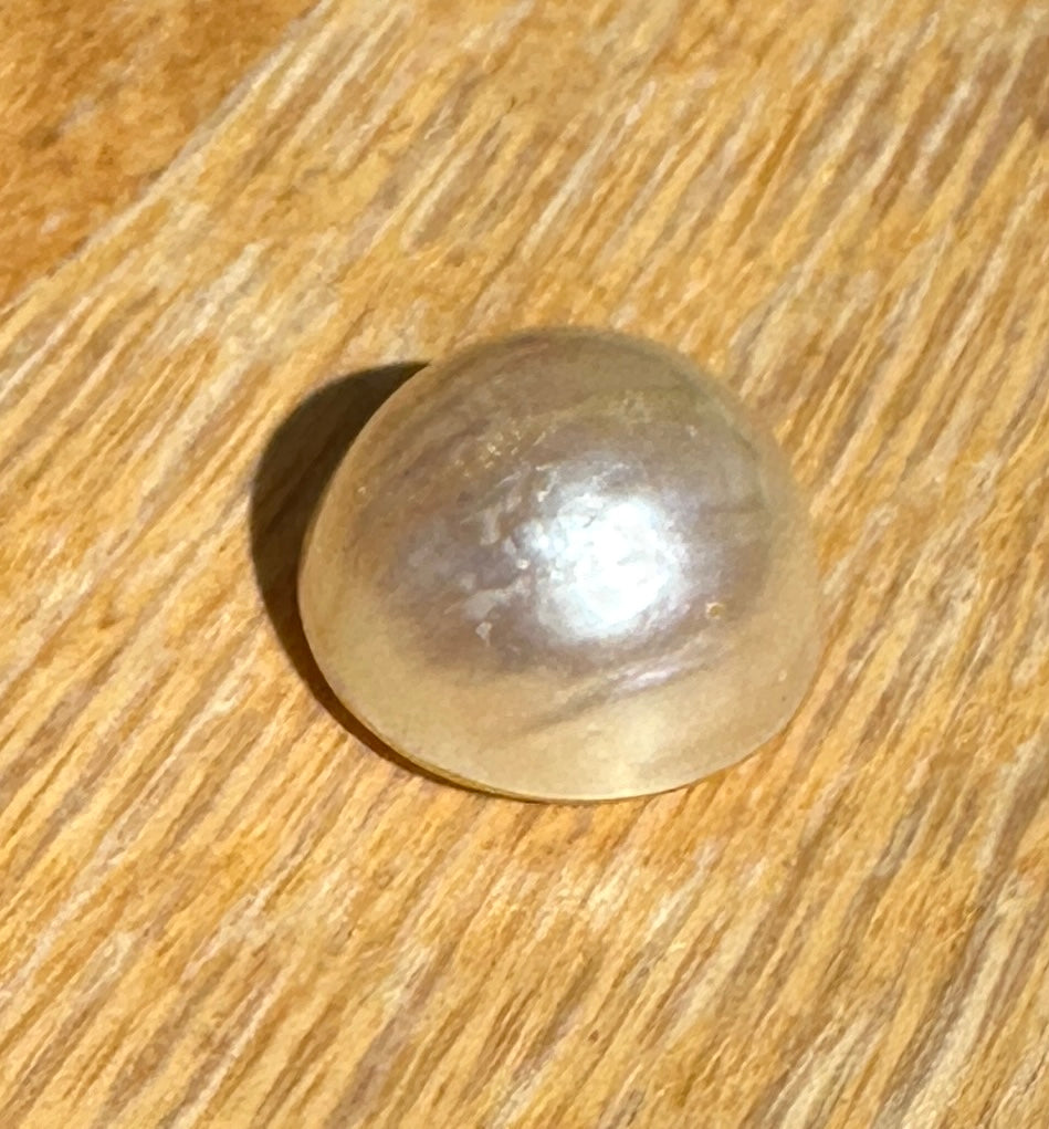 Australian white and cream Mabe Pearl unset pendant or ring or bracelet or earrings 7.76 cts