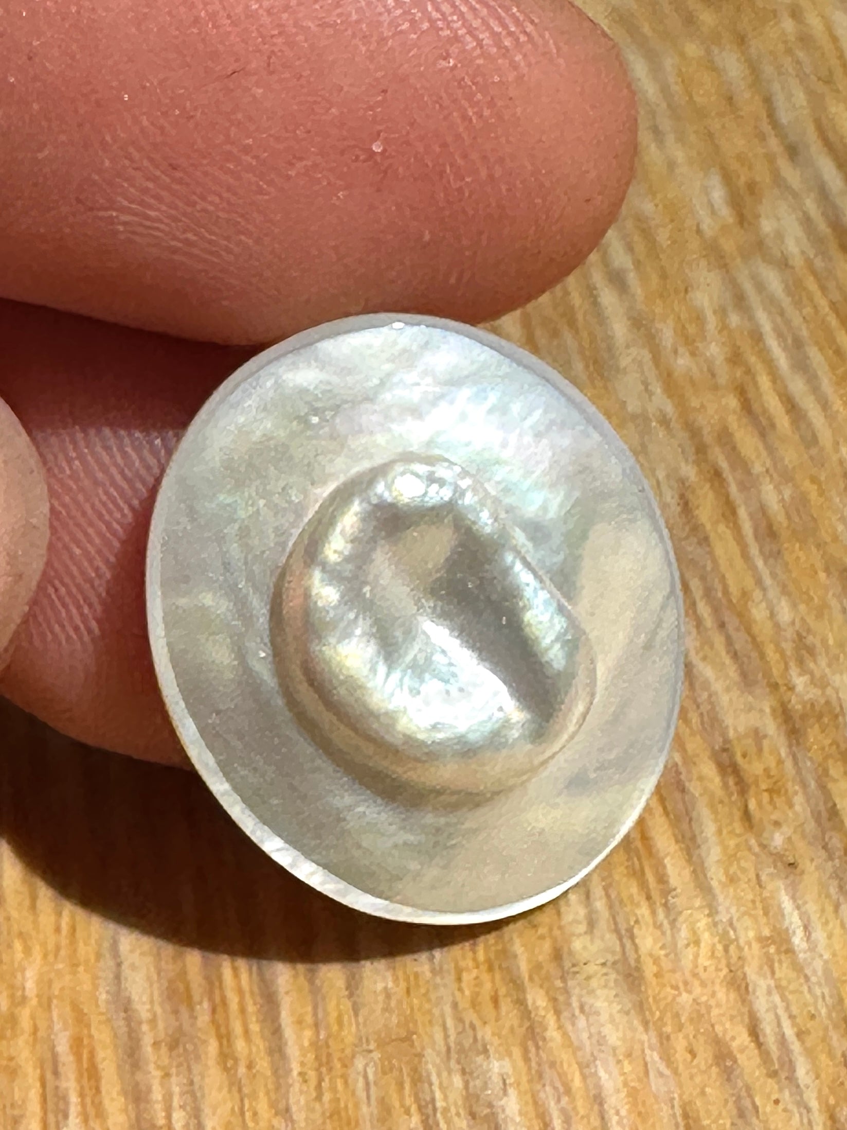 Australian white and cream Mabe Pearl unset pendant or ring or bracelet or earrings 11.445 cts