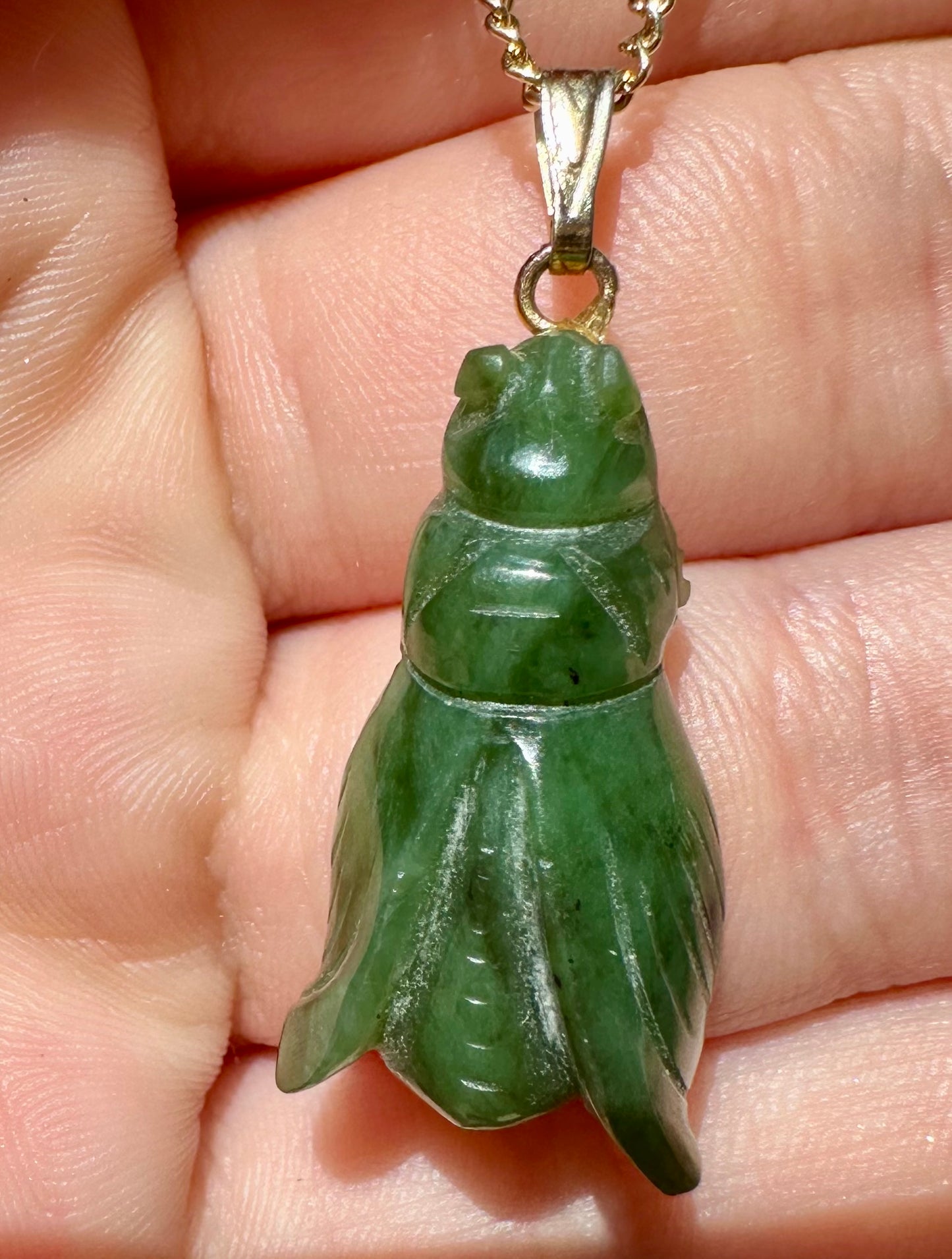 Australian Cowell Green Jade Queen Bee Blessing Charm or Pendant
