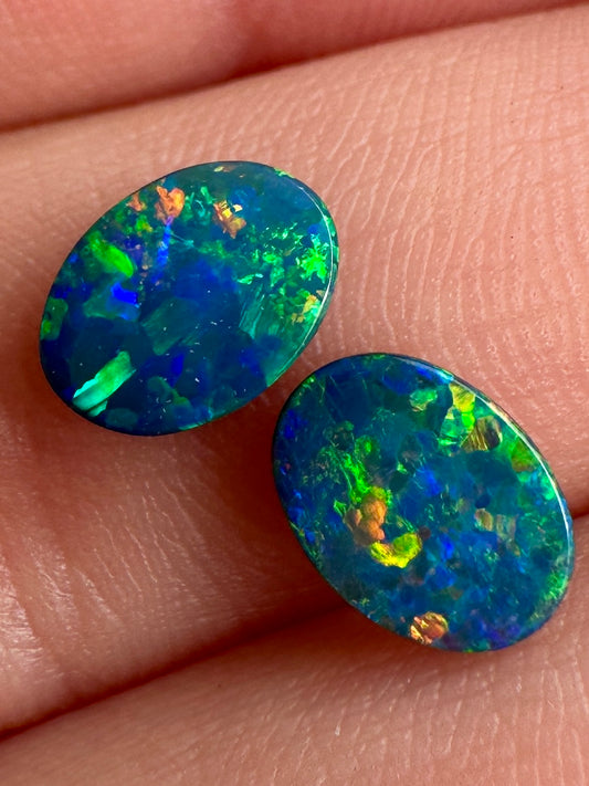 Opal Essence Opal Doublet Pair