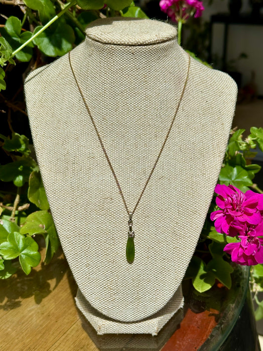 Australian Cowell Green Jade Roimata Blessing Charm