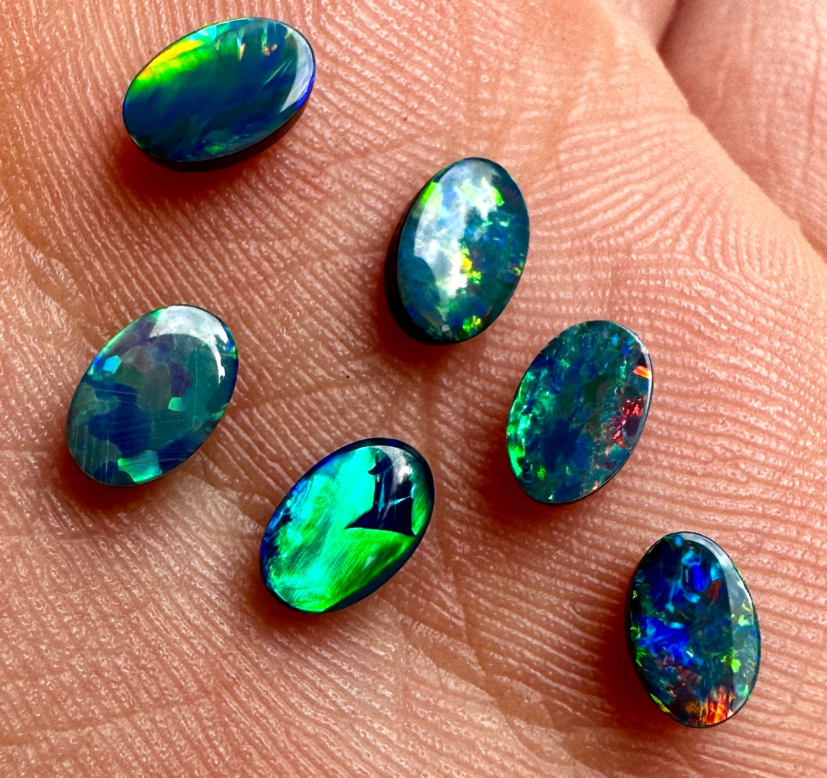 Opal Essence Opal doublet pair