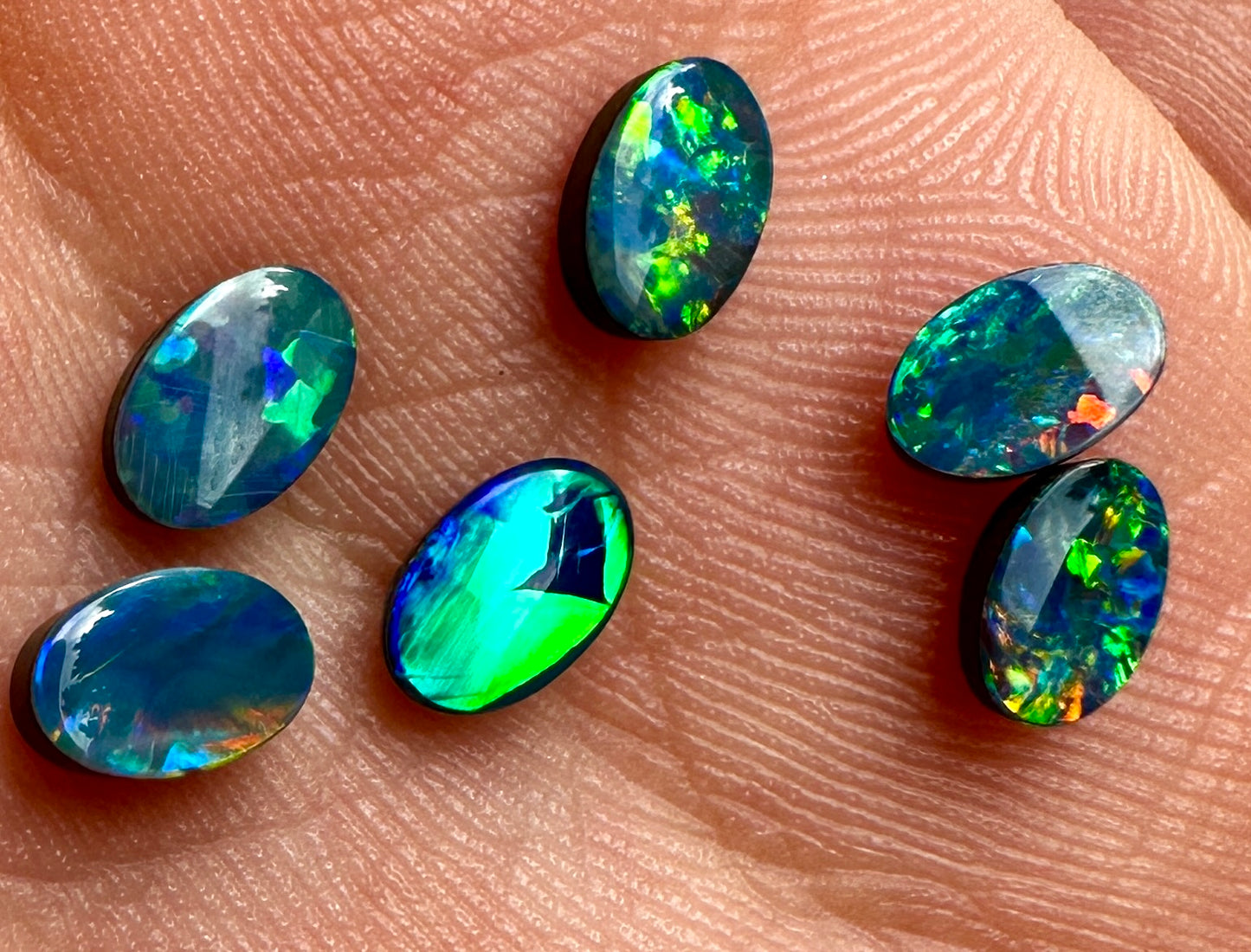 Opal Essence Opal doublet pair