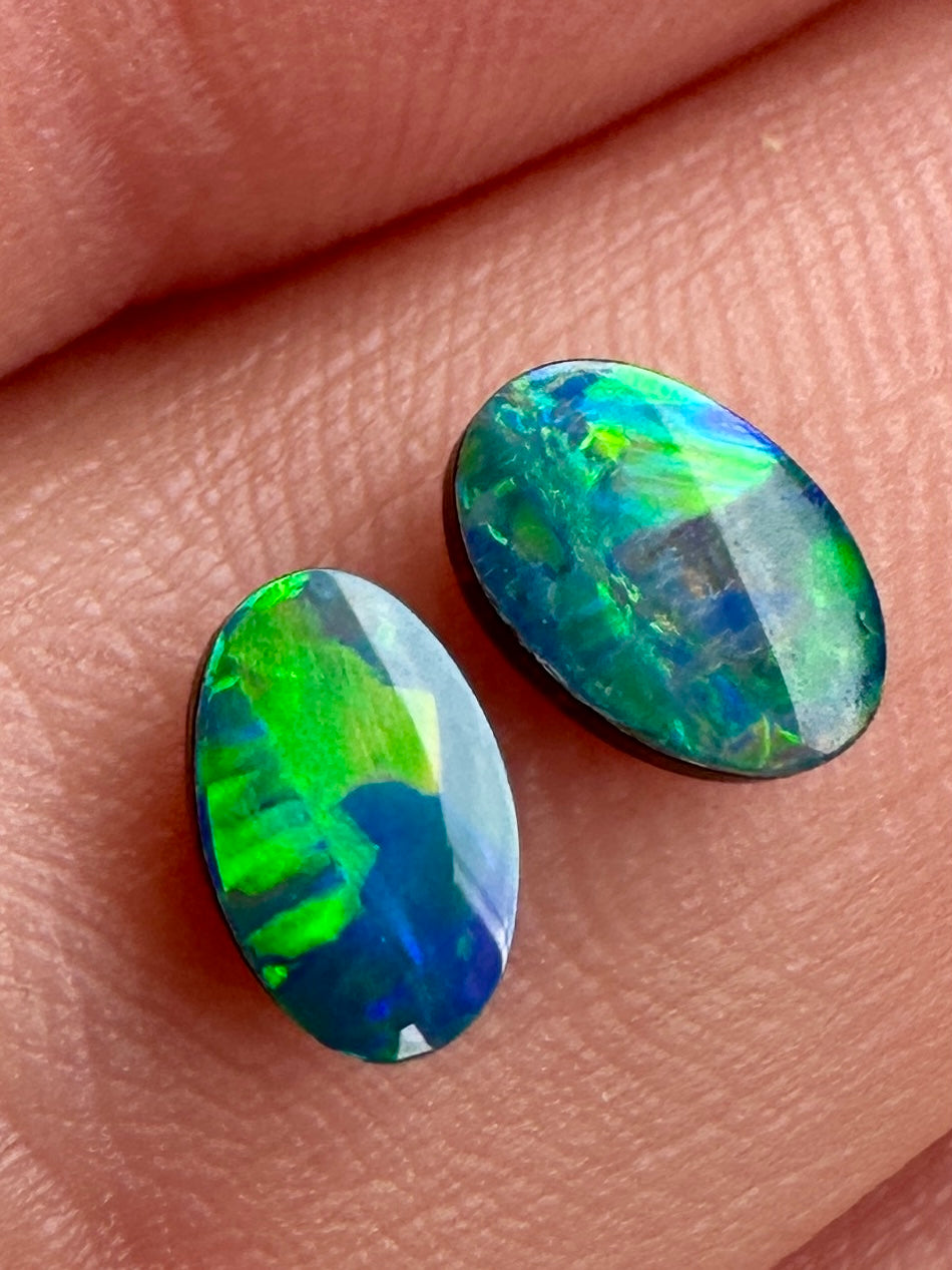 Opal Essence Opal doublet pair