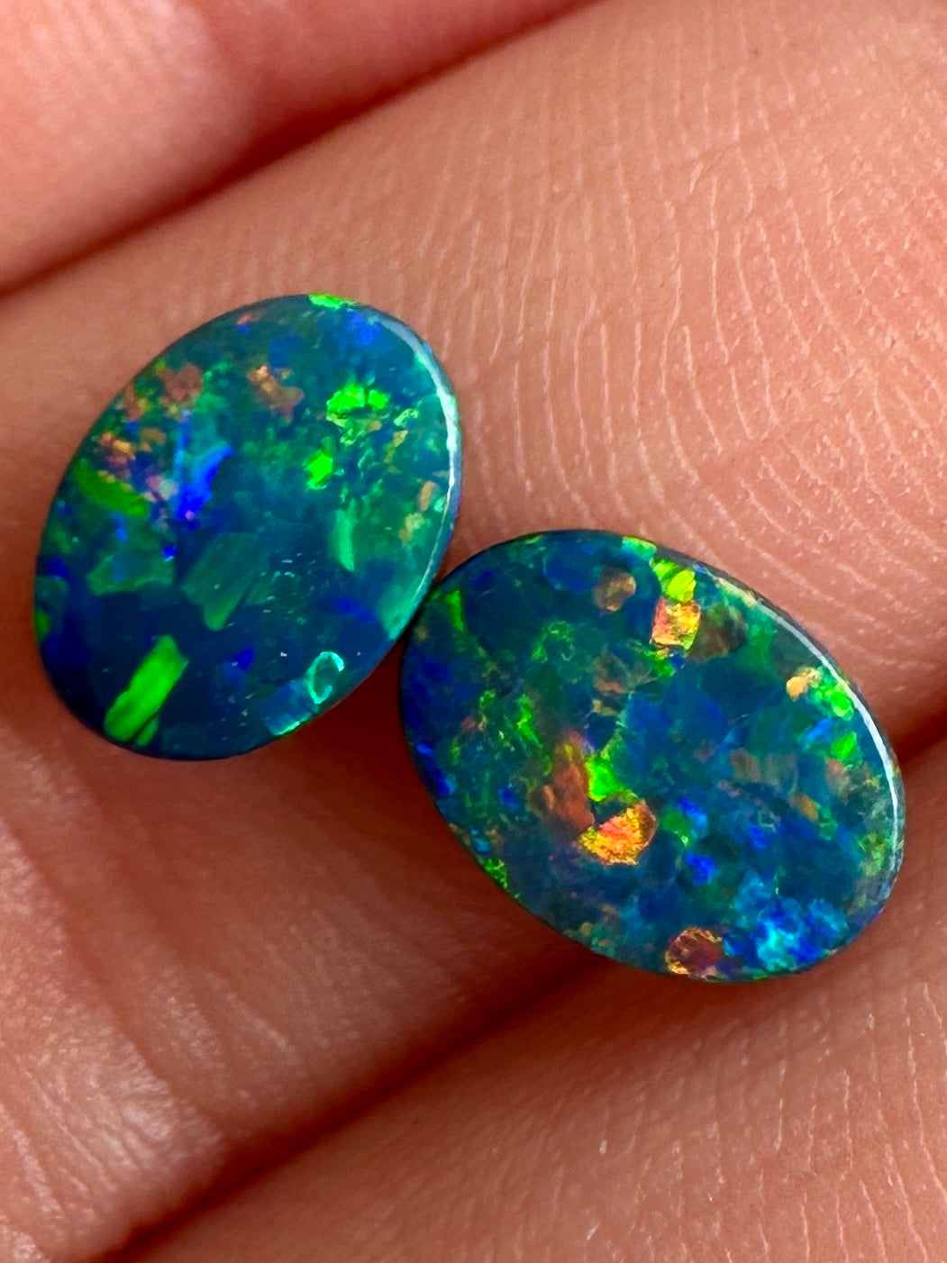 Opal Essence Opal Doublet Pair