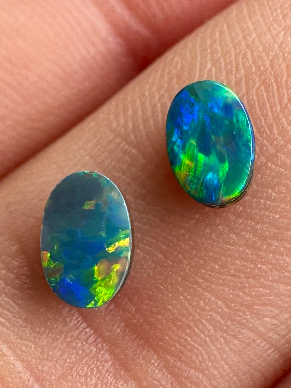 Opal Essence Opal doublet pair