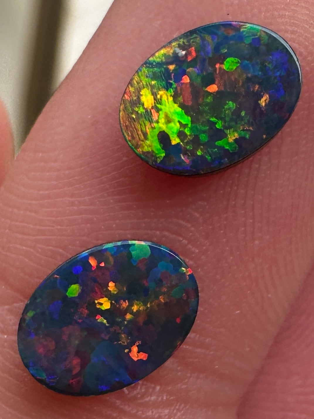 Opal Essence Opal Doublet Pair