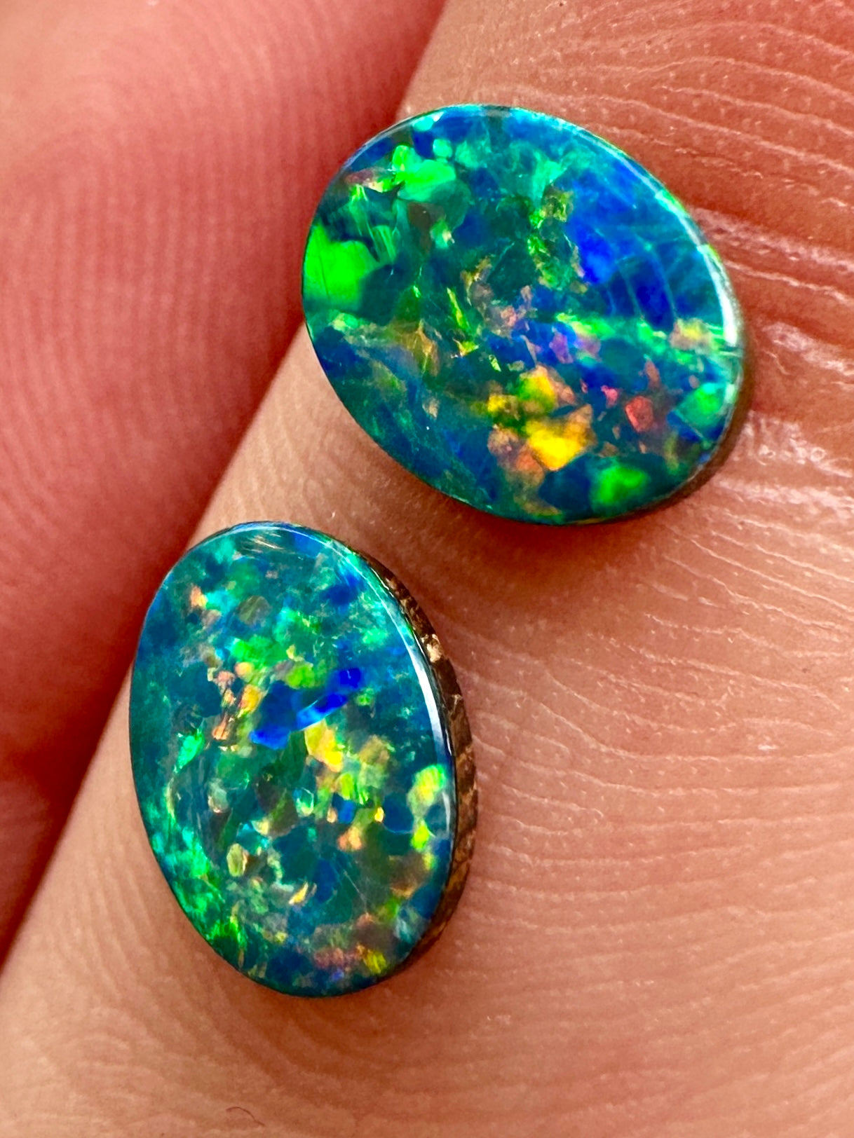 Opal Essence Opal Doublet Pair