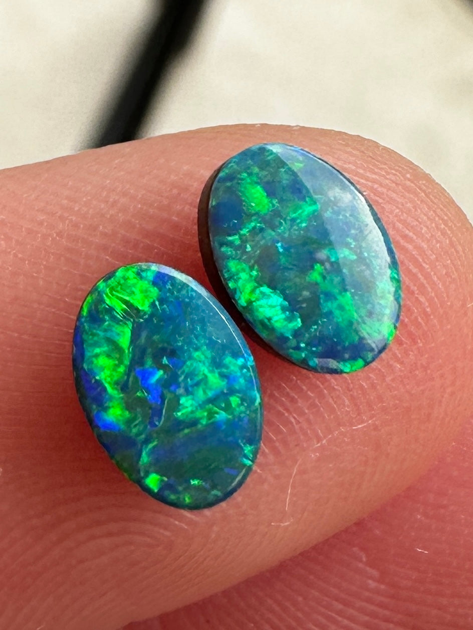 Opal Essence Opal doublet pair