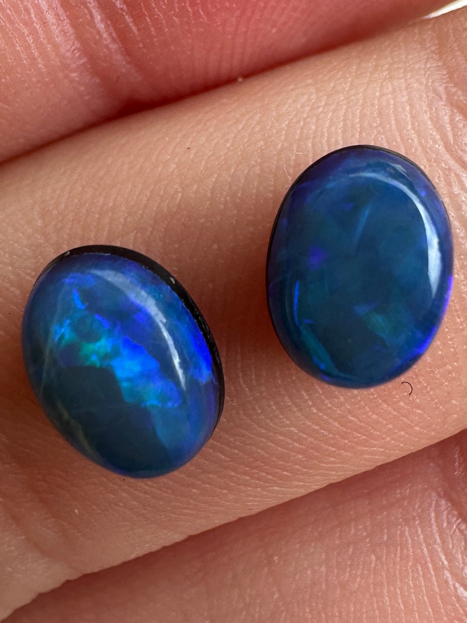 Opal Essence Opal doublet pair