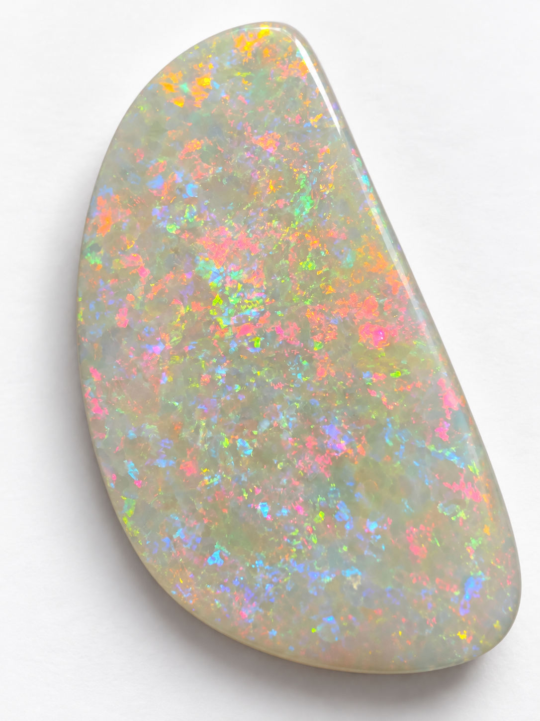 Large Coober Pedy Opal Carving 57.8cts - Brilliant Multicolour