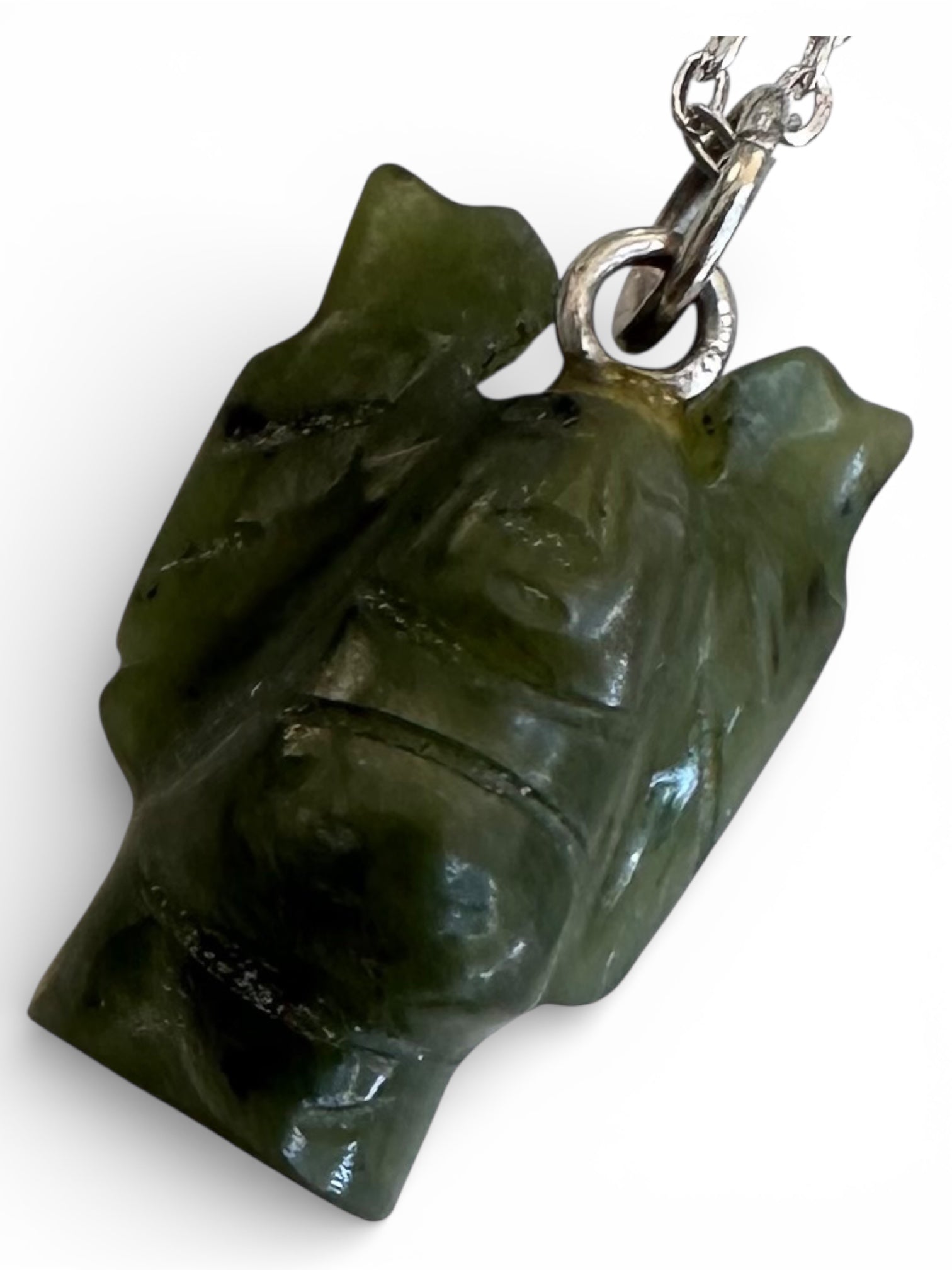 Australian Cowell Green Jade Buddha Blessing Charm or Pendant