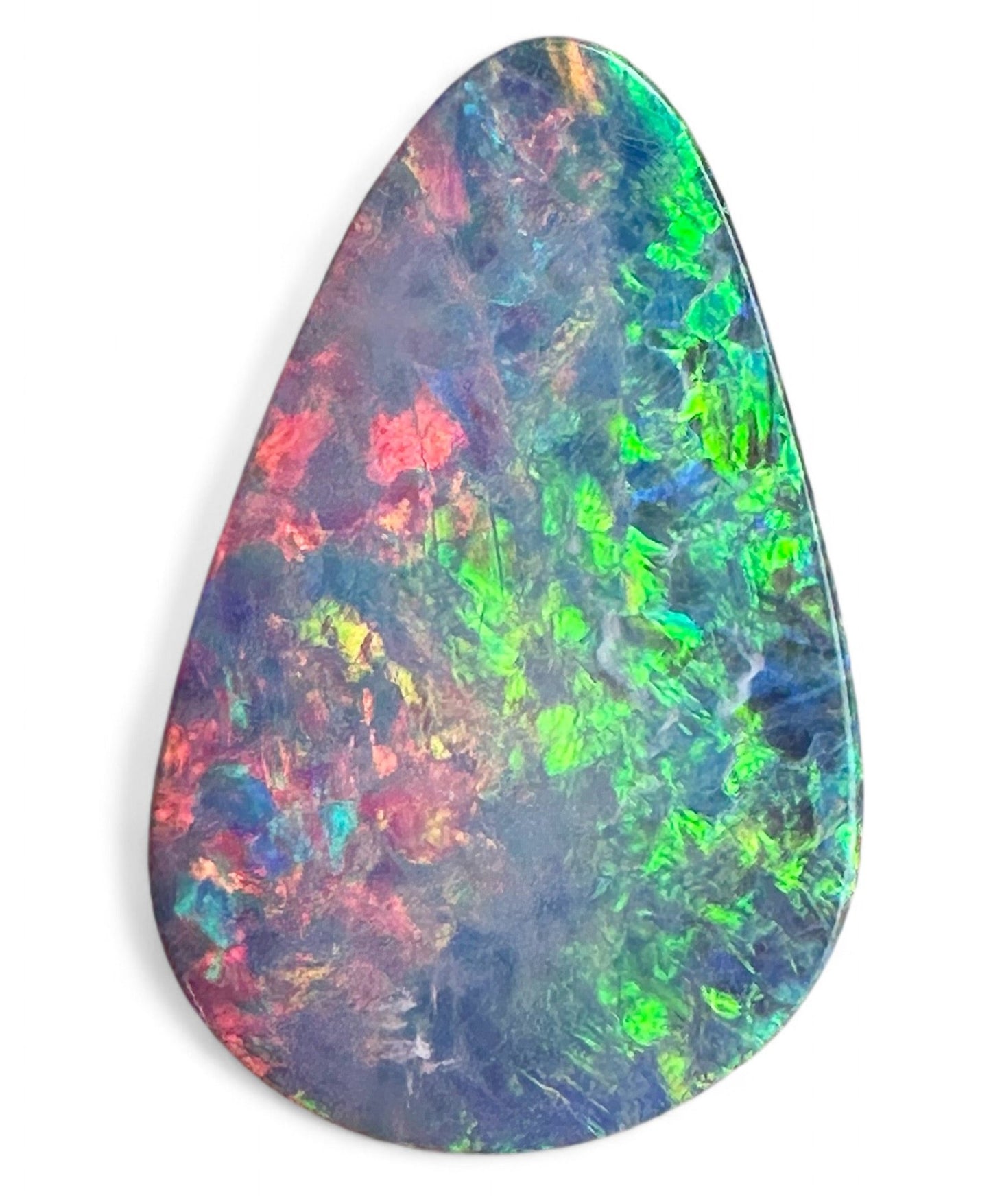 Australian natural teardrop opal doublet 3.3 cts