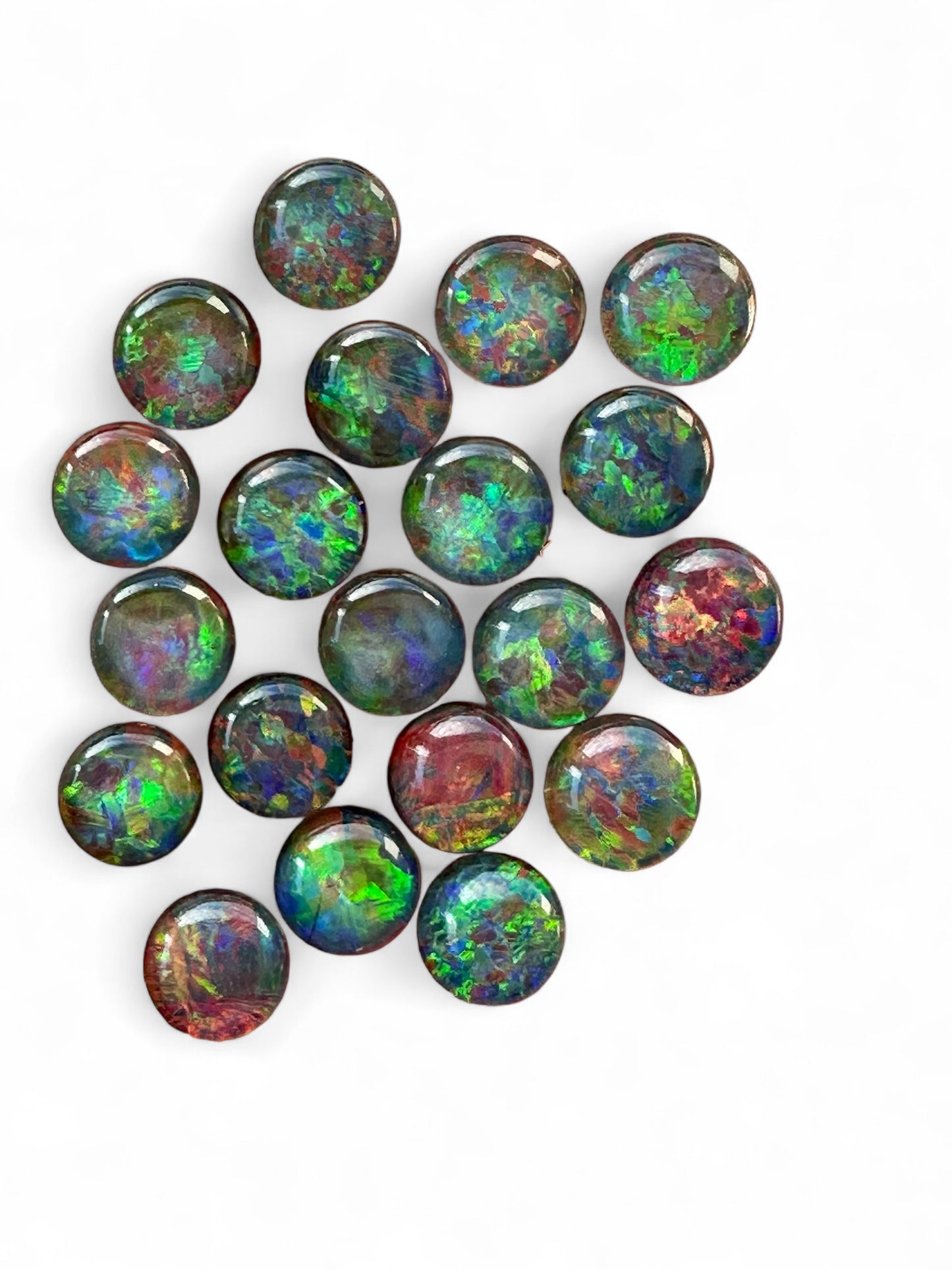 Australian Gem Grade Opal Triplets 7mm Rounds