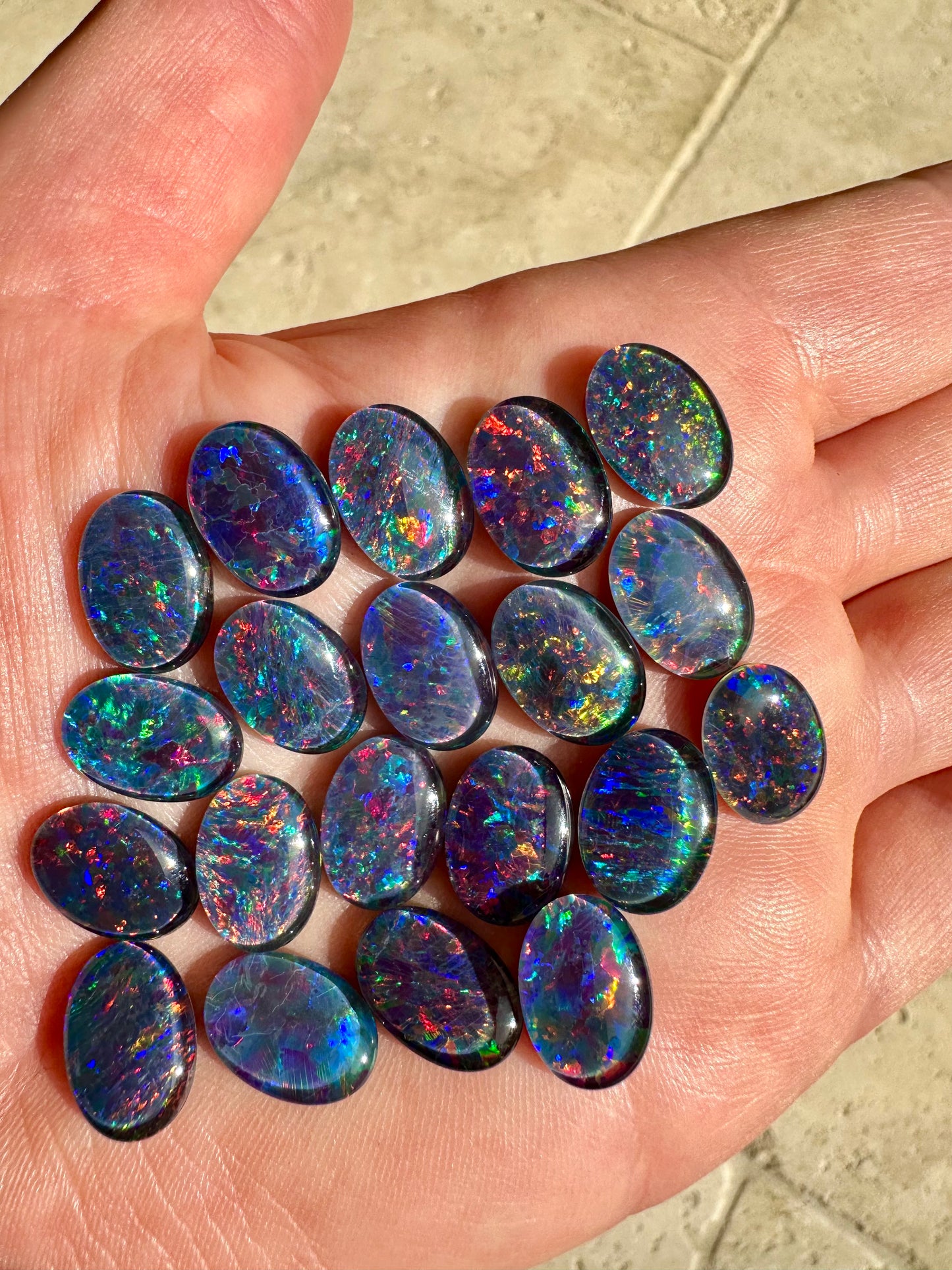 Australian Opal Triplets 14x10mm