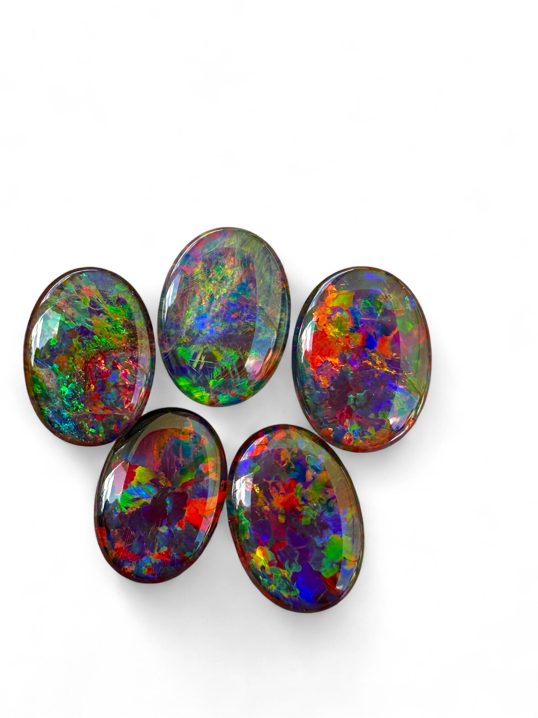 5 Australian Gem Opal Triplets 18x13mm 