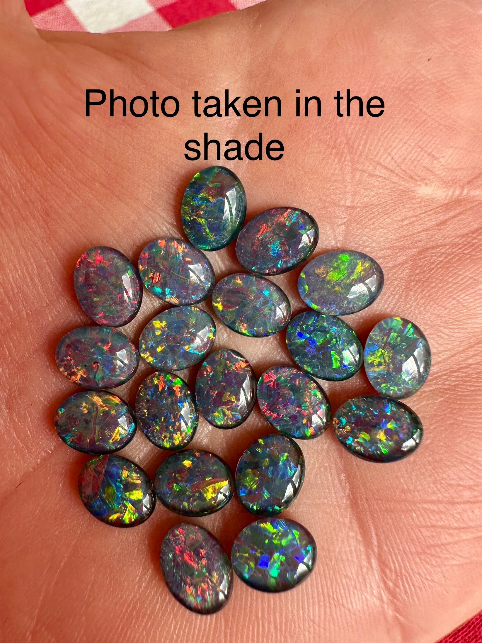 50 Australian Opal Triplets 8x6mm