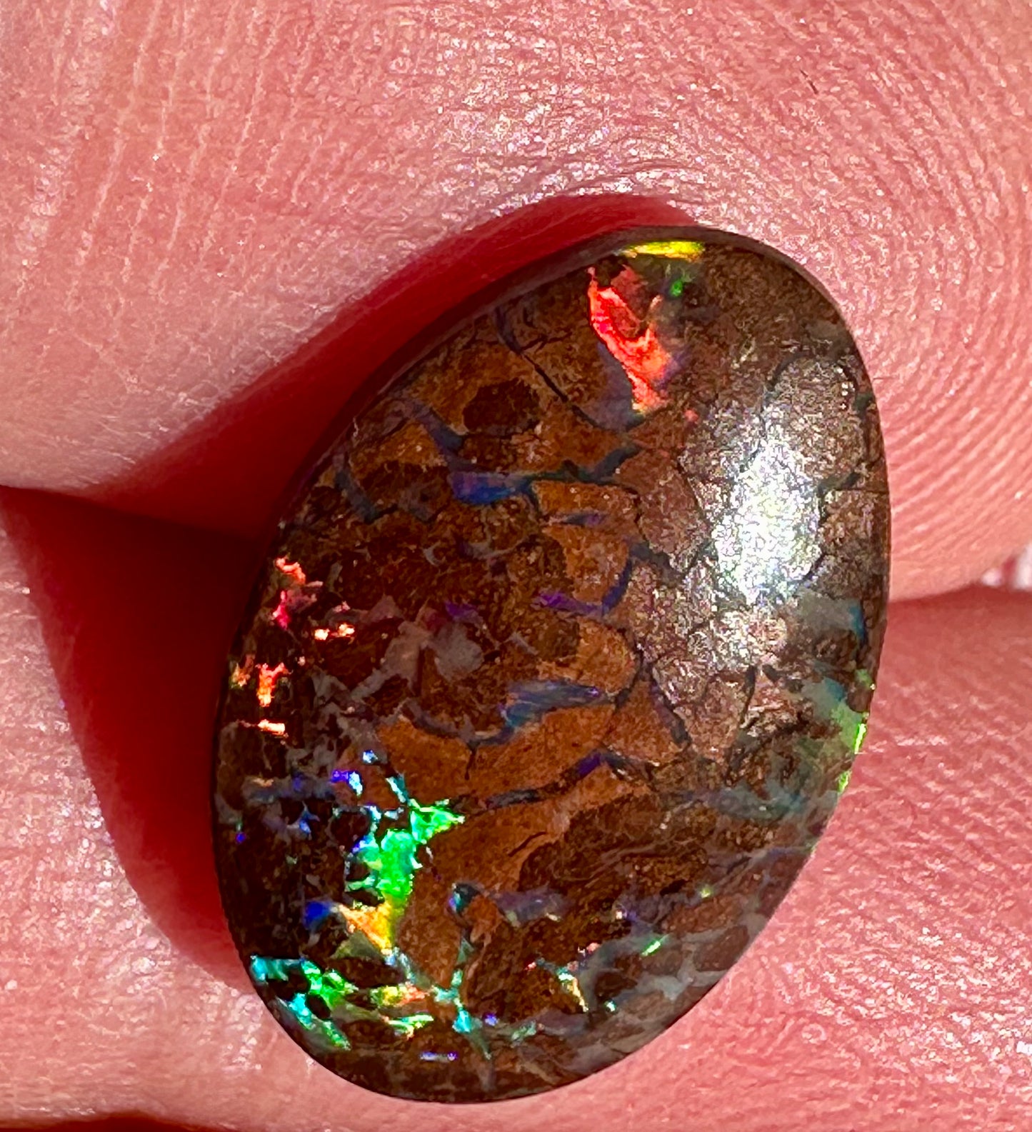 Australian Boulder opal cabochon &nbsp;5.3 cts