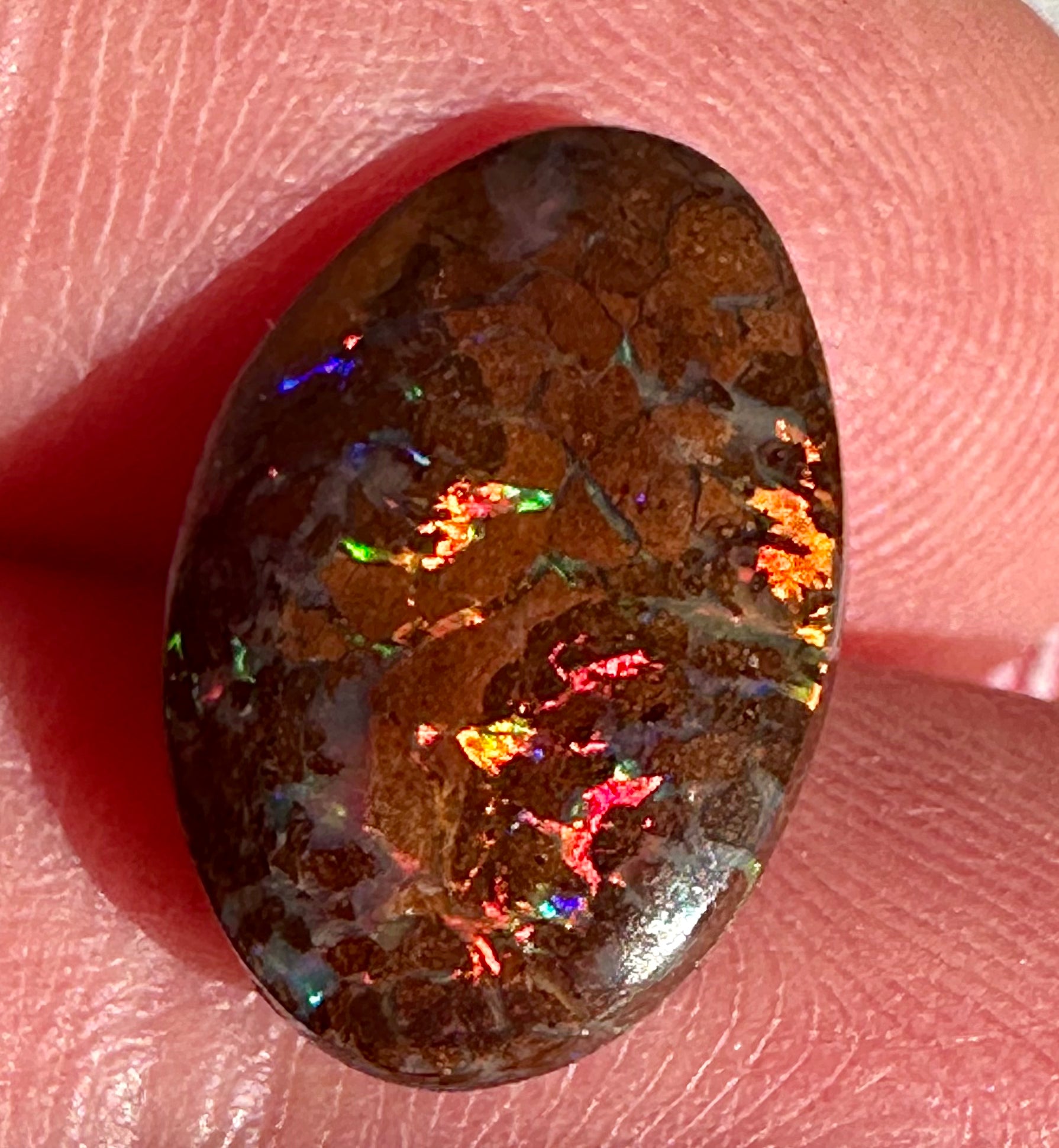 Australian Boulder opal cabochon &nbsp;5.3 cts