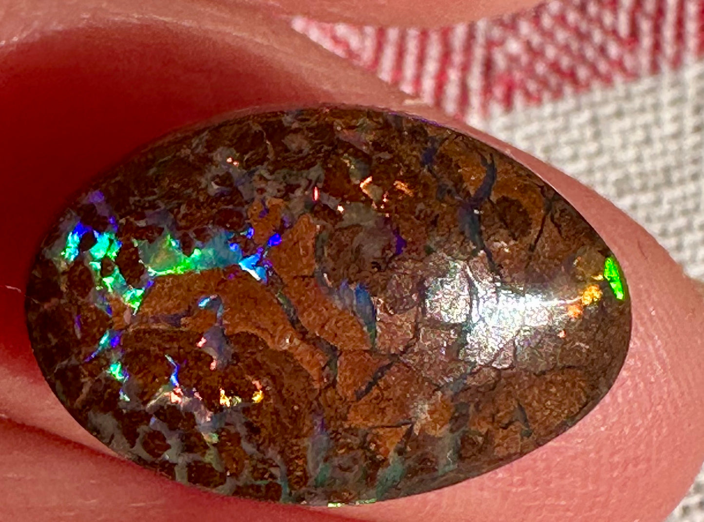 Australian Boulder opal cabochon &nbsp;5.3 cts