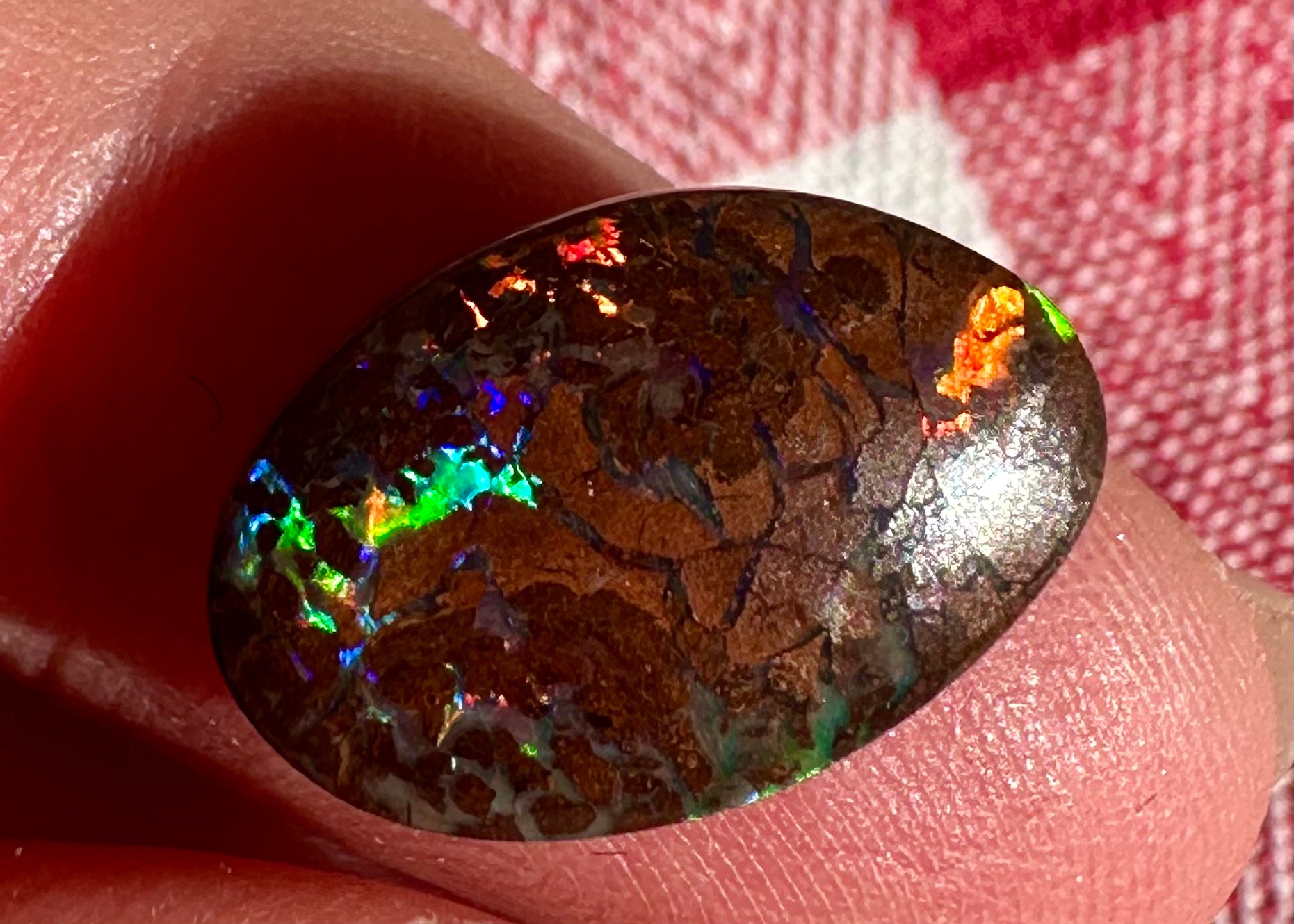 Australian Boulder opal cabochon &nbsp;5.3 cts