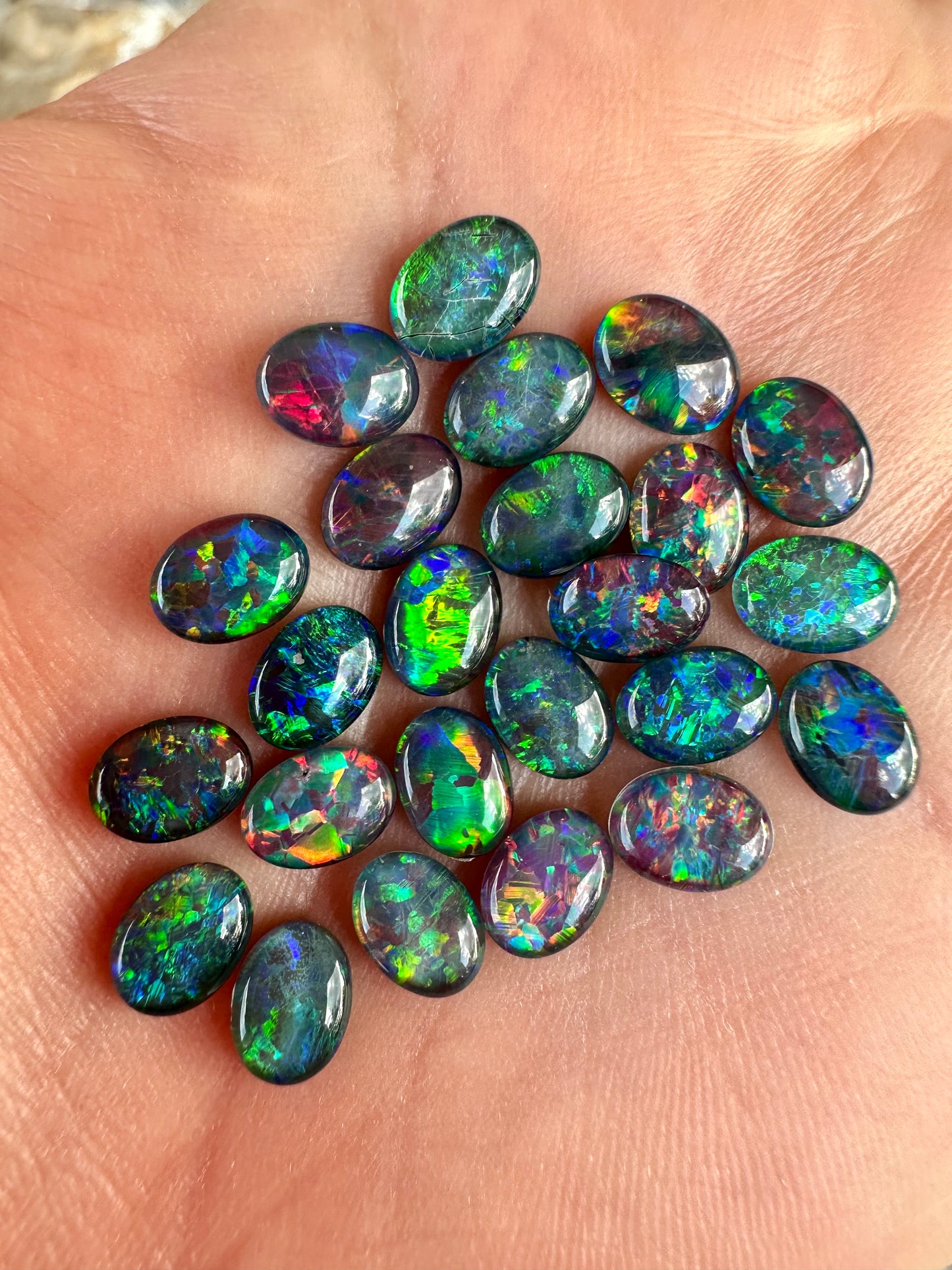 Australian Gem opal triplets 8x6mm