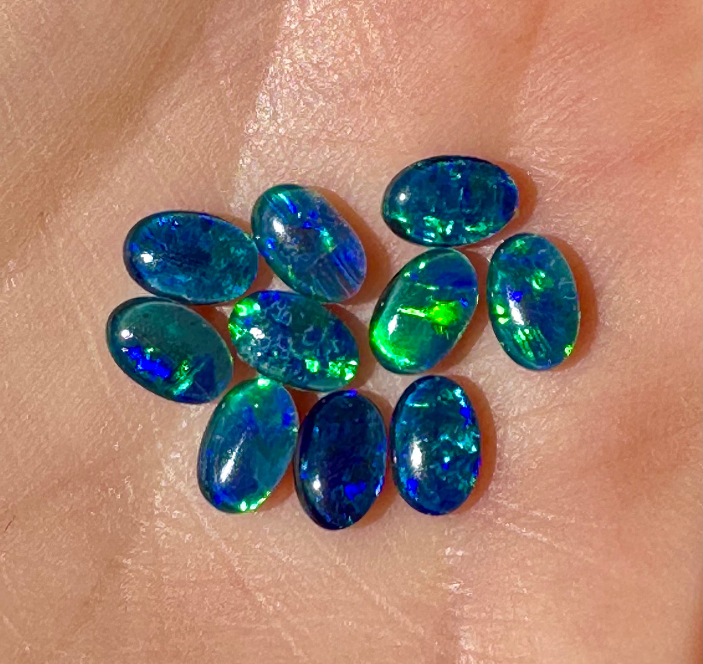 Australian Gem opal triplets 6x4 mm