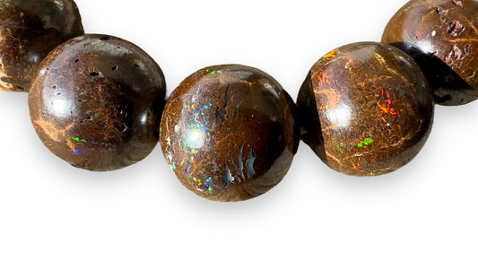 Queensland Boulder Opal Matrix Beads - Opal Essence Wholesalers 