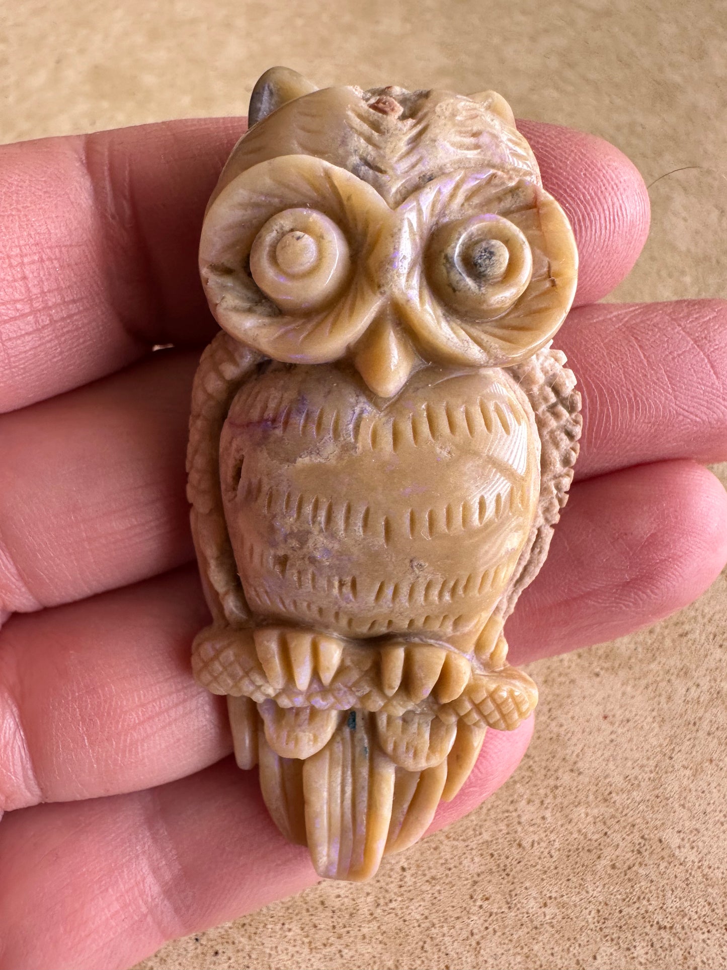 Opal Owl Carving - Opal Essence Wholesalers 