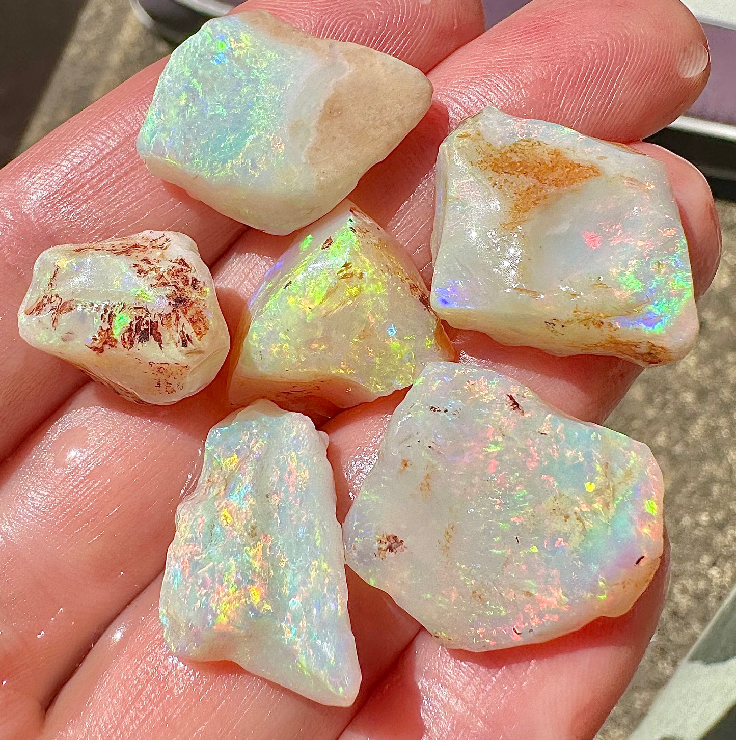 Super Gem Australian Crystal Rough Opal Uncut 
