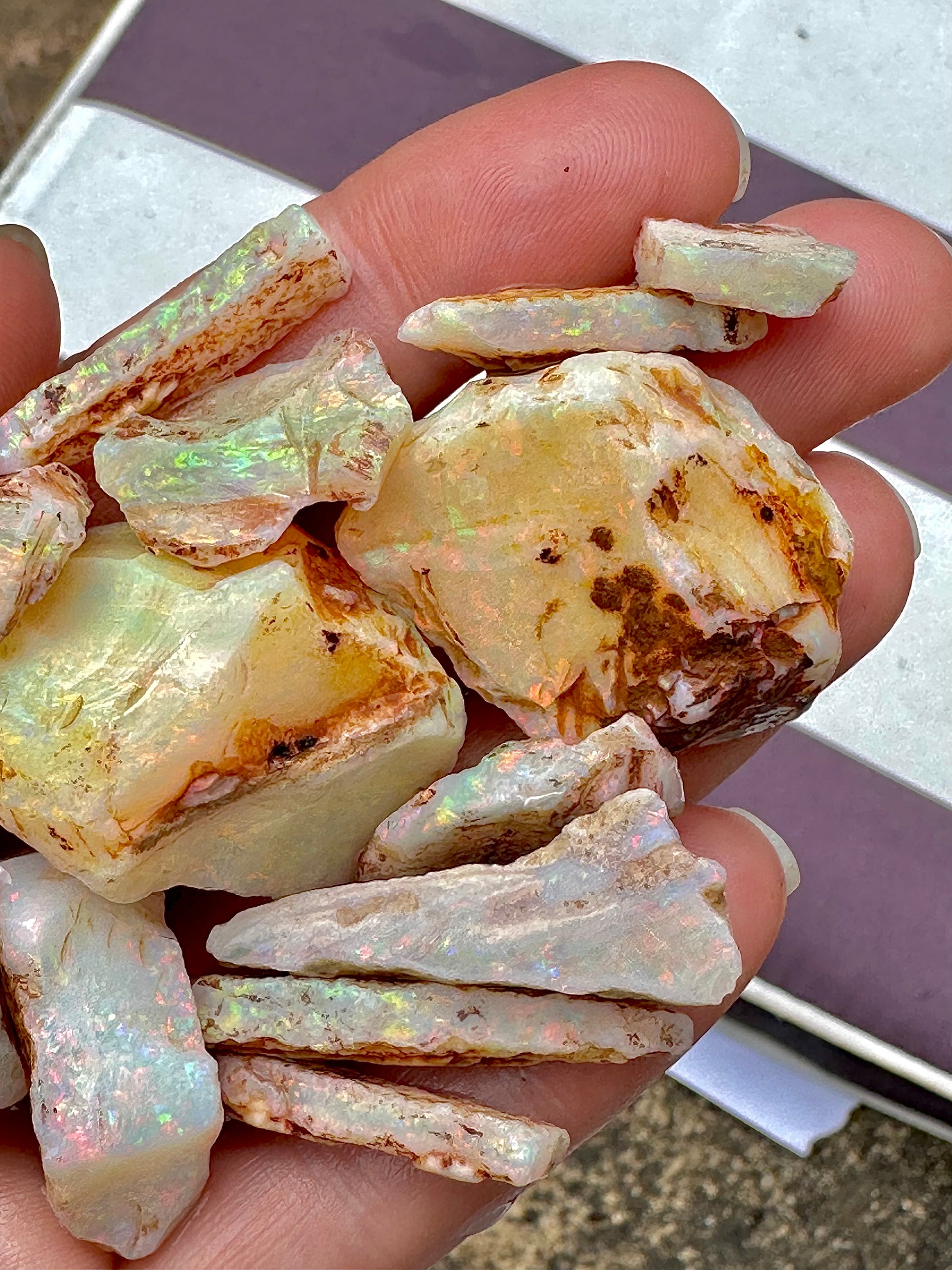 Australian Gem Rough Crystal Opal 