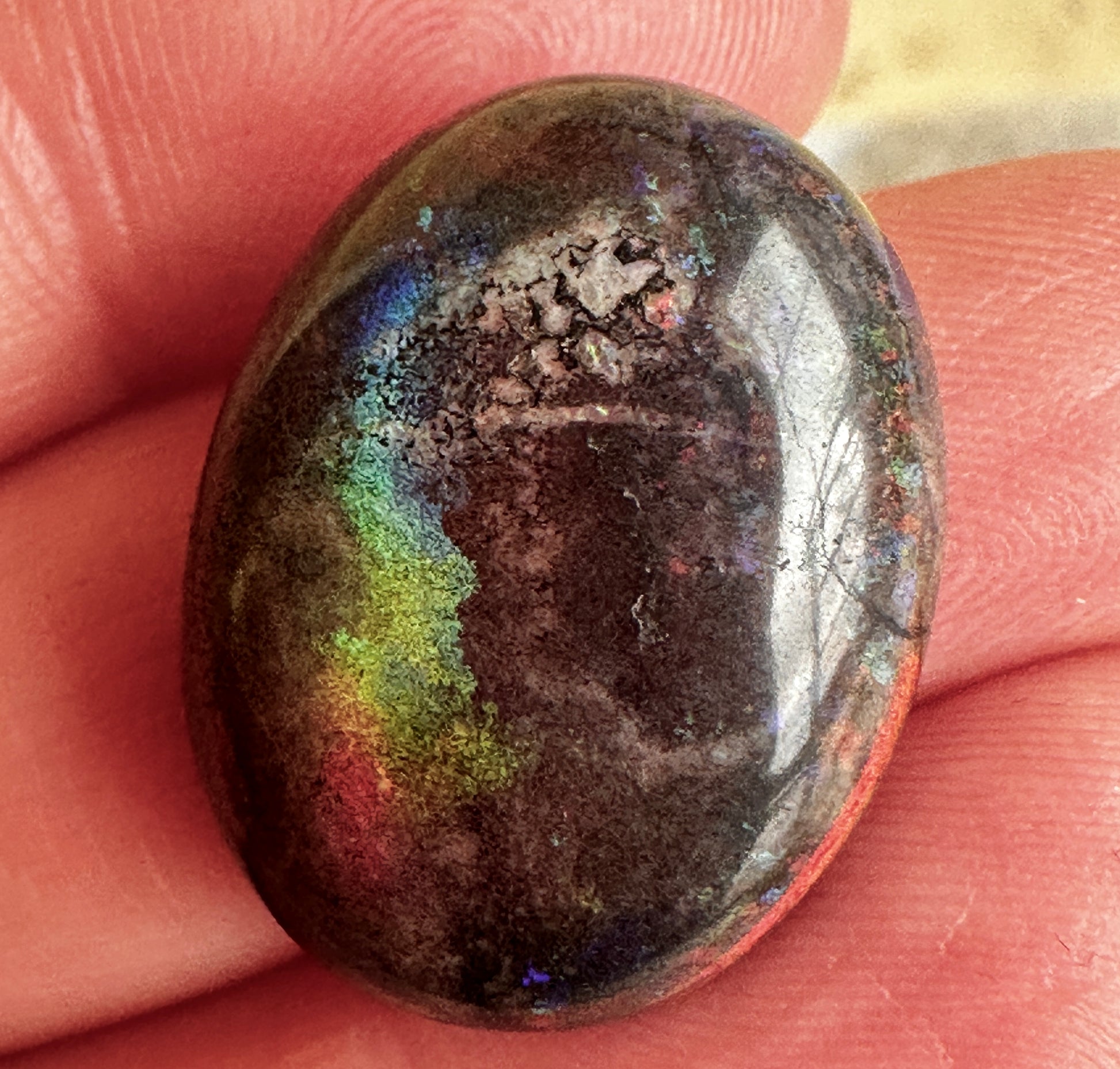 Opal Essence Australian Treated Andamooka Matrix multicolored Unset Pendant opal 