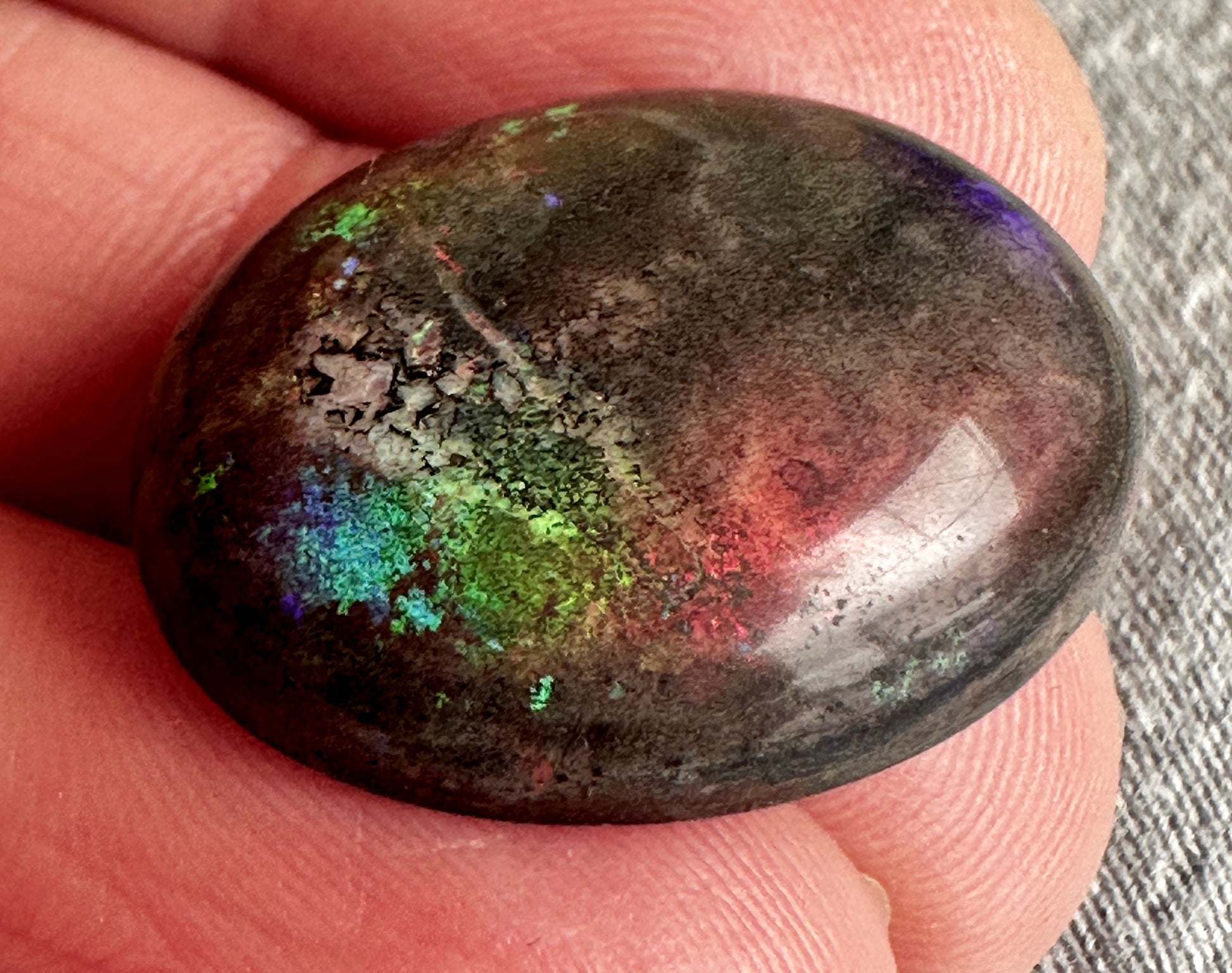 Opal Essence Australian Treated Andamooka Matrix multicolored Unset Pendant opal 