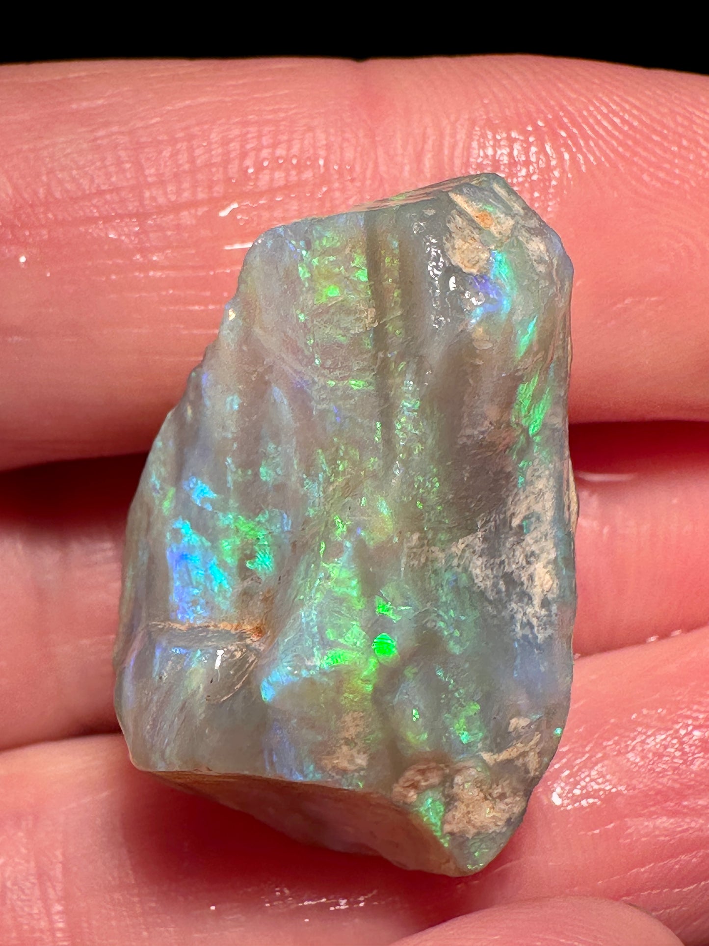 Lambina Rough Opal 9.29 grams - Grey Base Multi-Colour South Australia